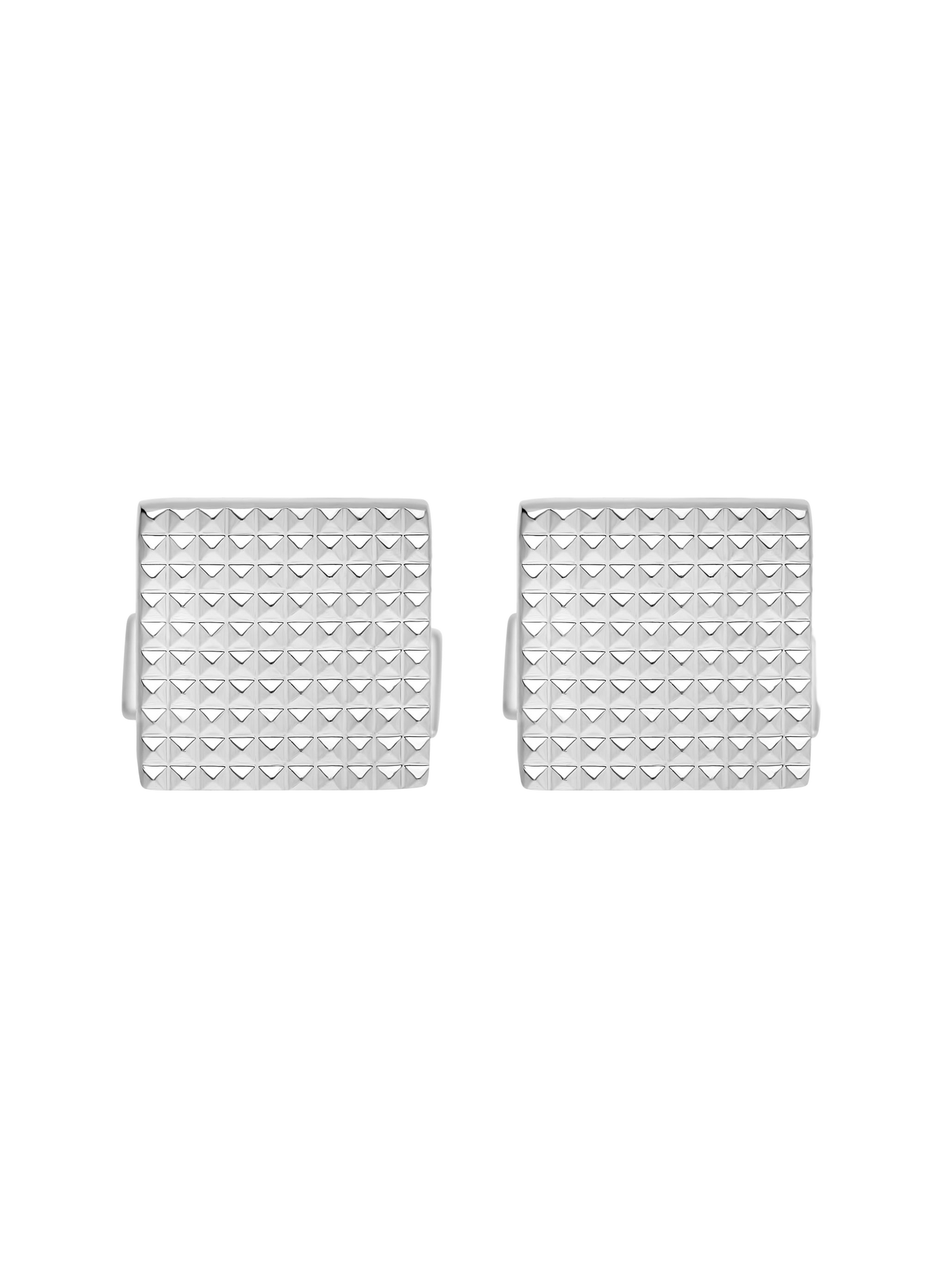 Square diamond tip cufflinks S.T. DUPONT Silver