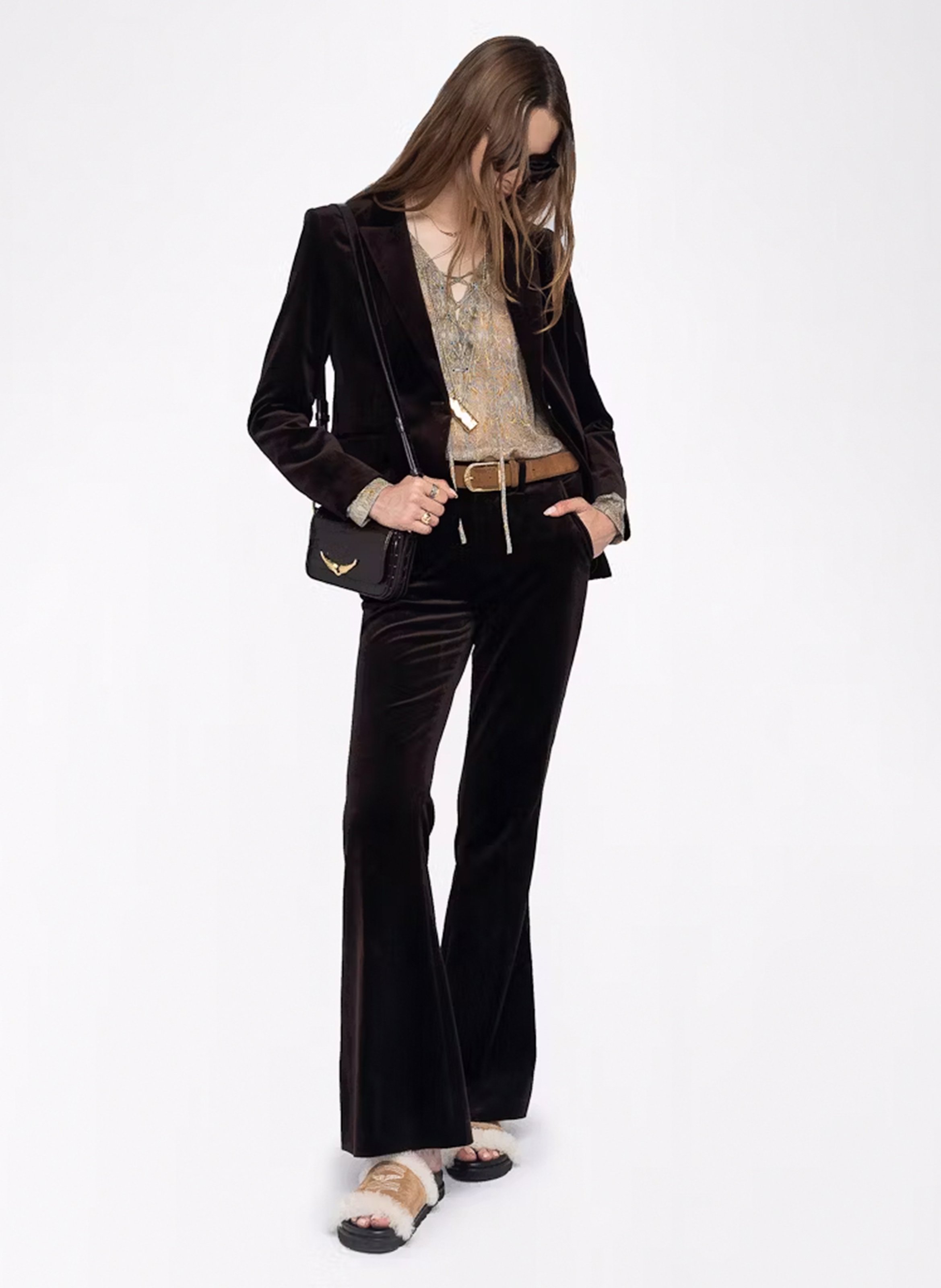 Cotton corduroy pants. ZADIG&VOLTAIRE Brown