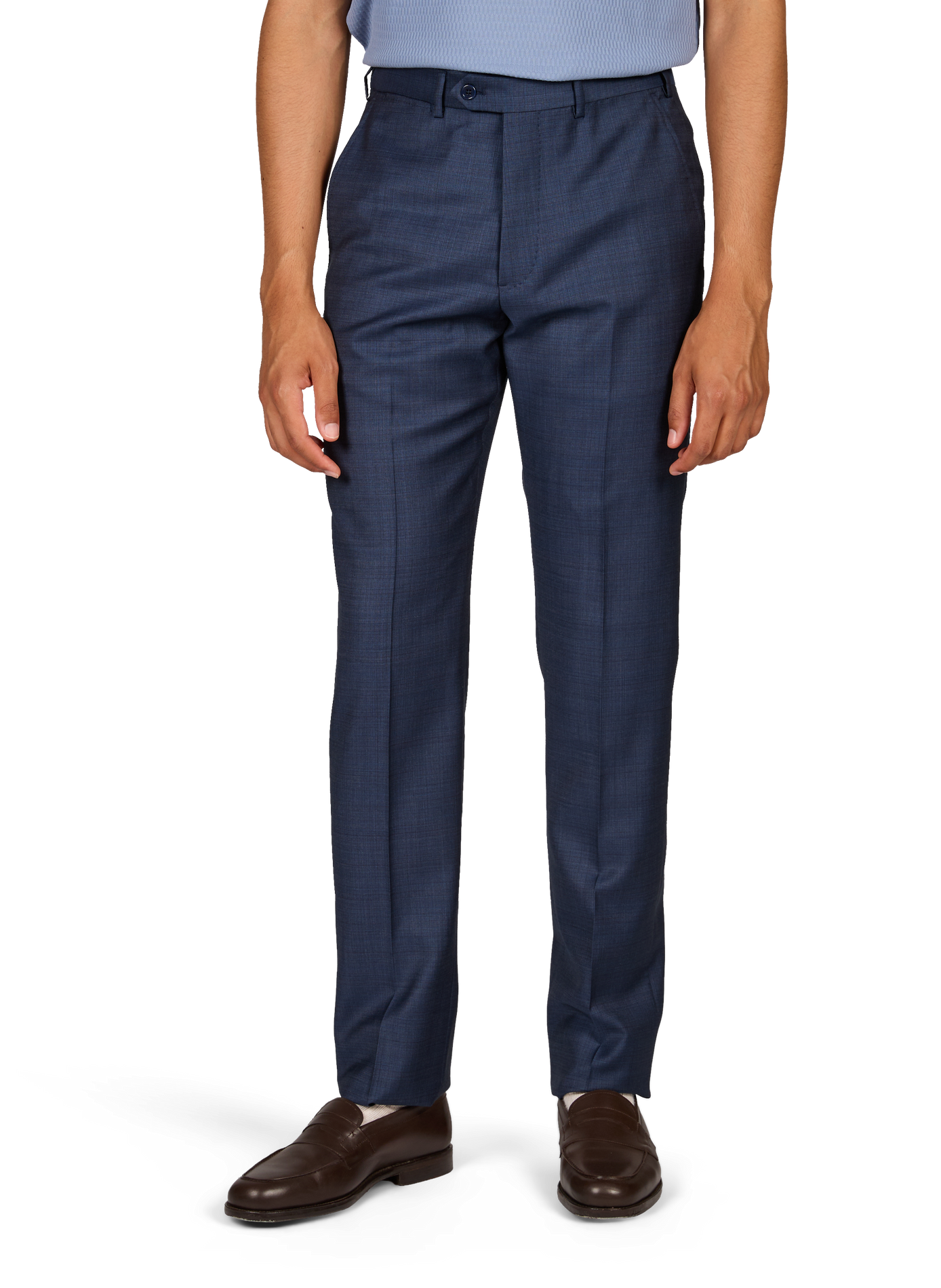 Two-piece virgin wool tweed suit EMPORIO ARMANI Blue