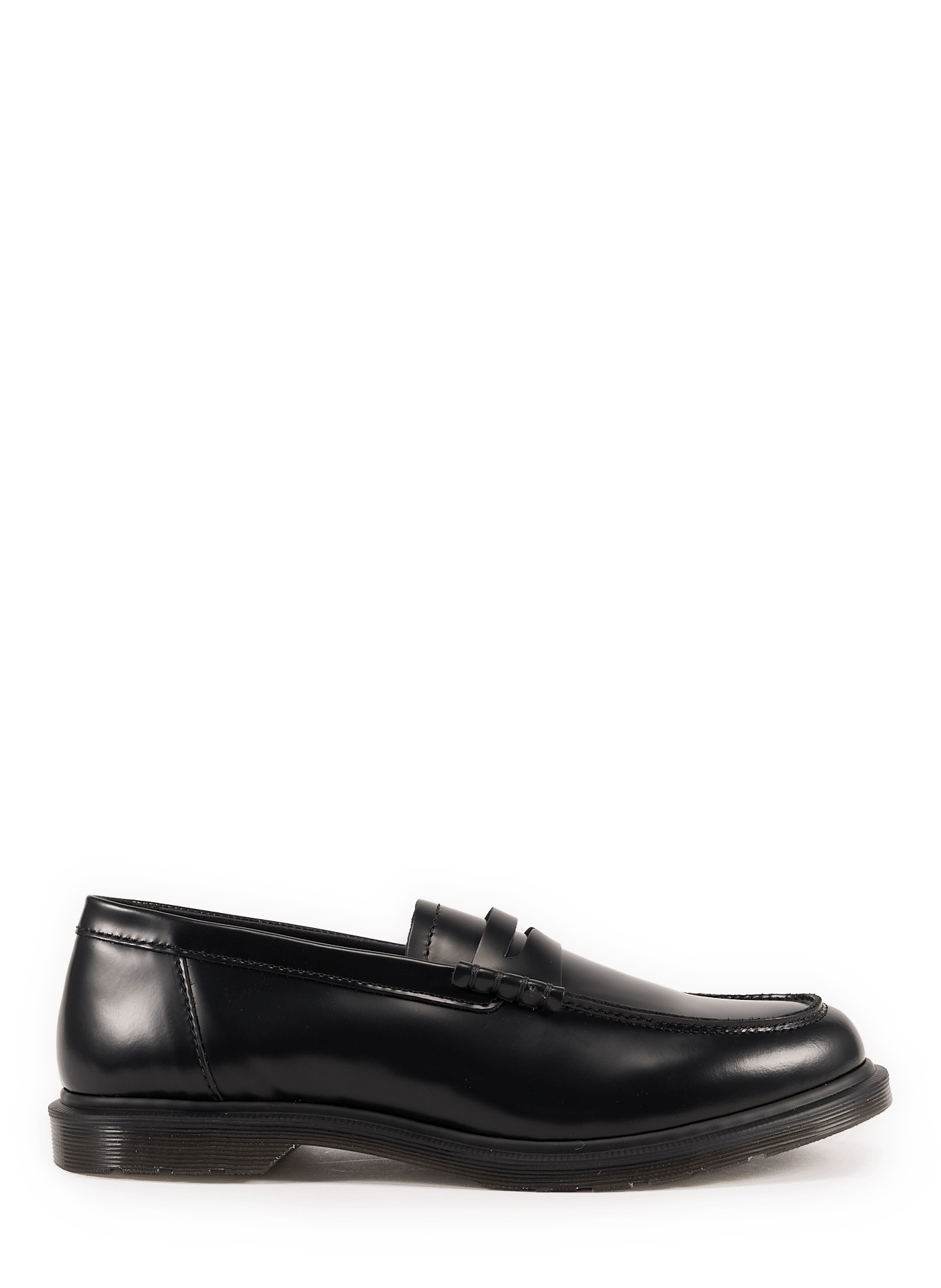 Mocassins en cuir verni DR. MARTENS Noir