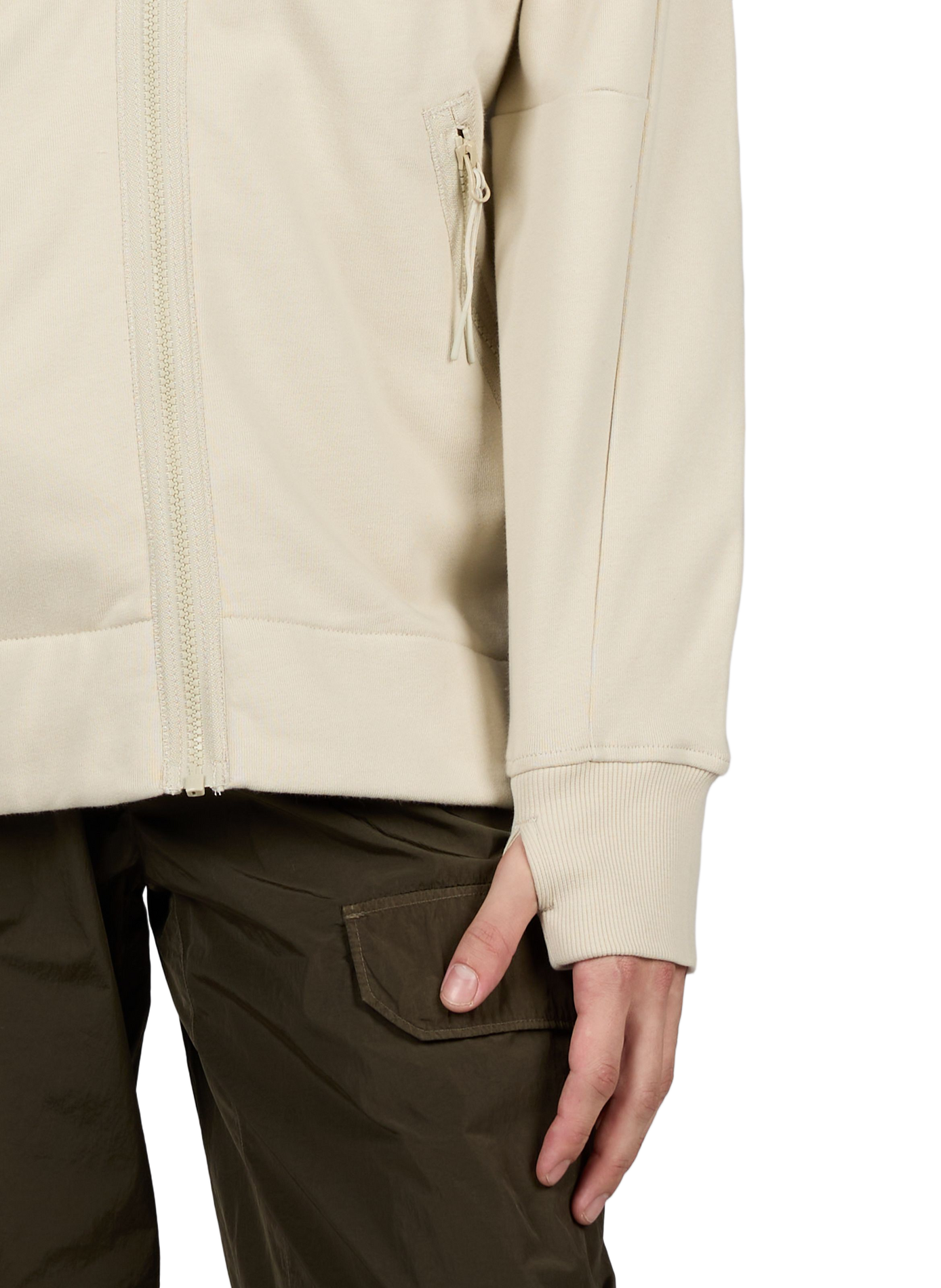 Kapuzenpullover aus Baumwolle mit integrierter Brille CP COMPANY Beige