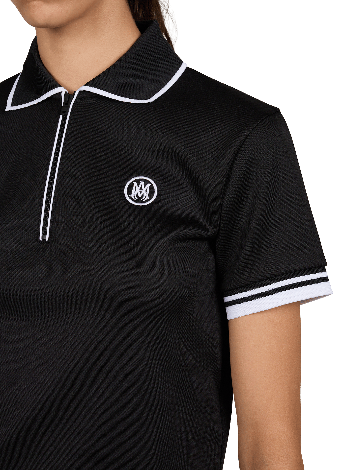 Polo à rayures AMIRI Noir