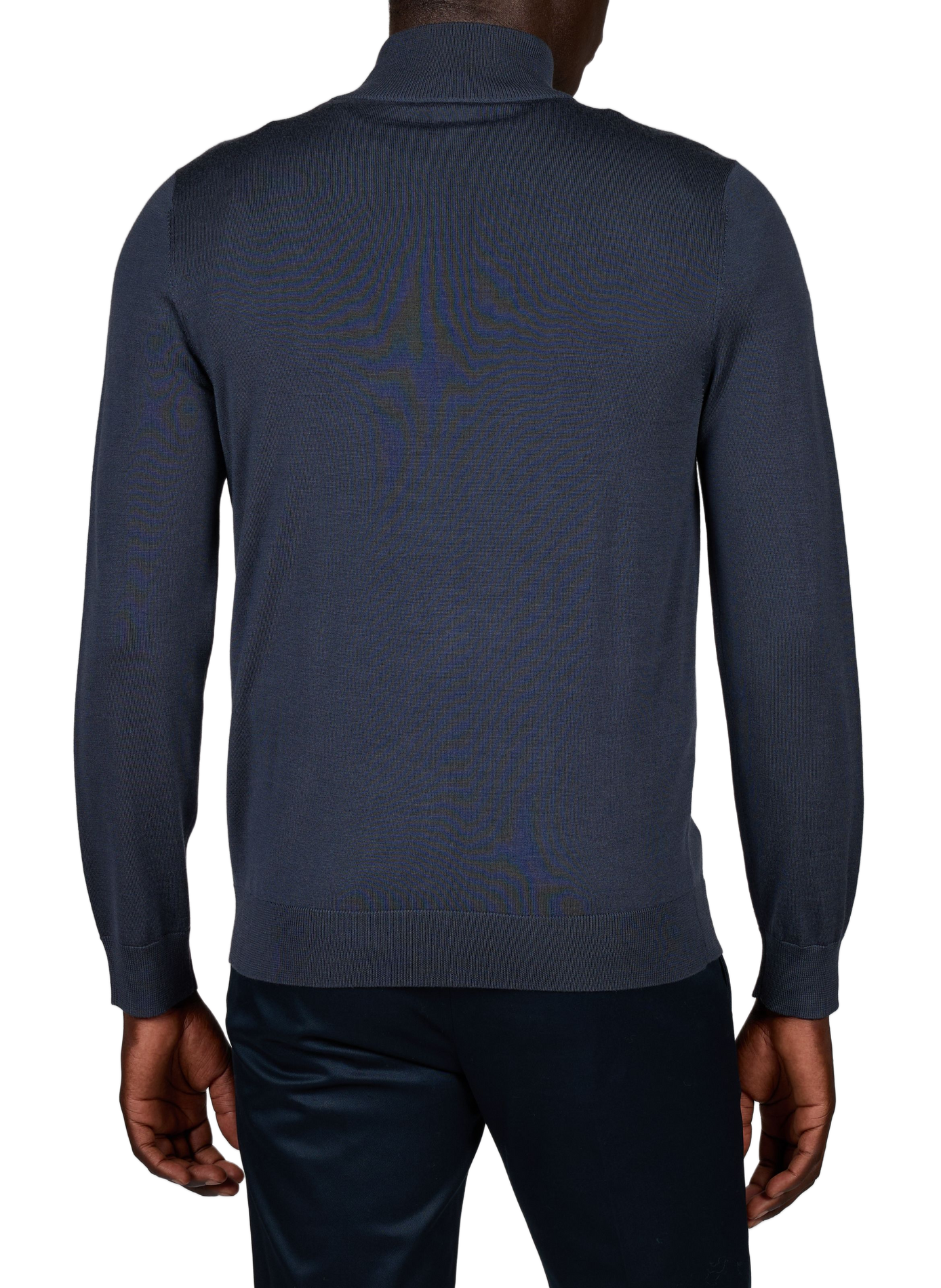 Zip-up high-neck wool vest PAUL SMITH Blue