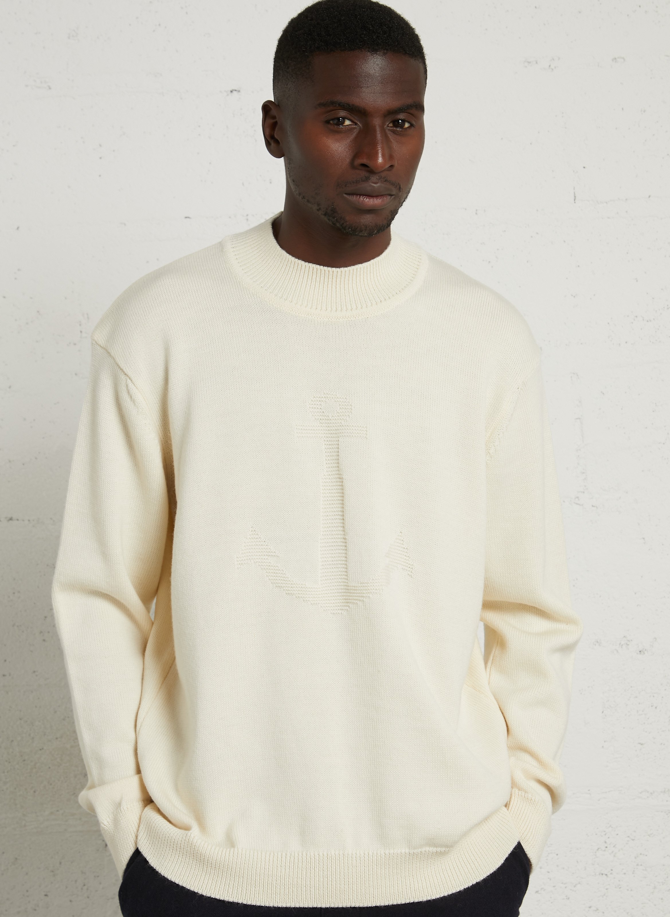 Pull droit en laine ARMOR-LUX Beige