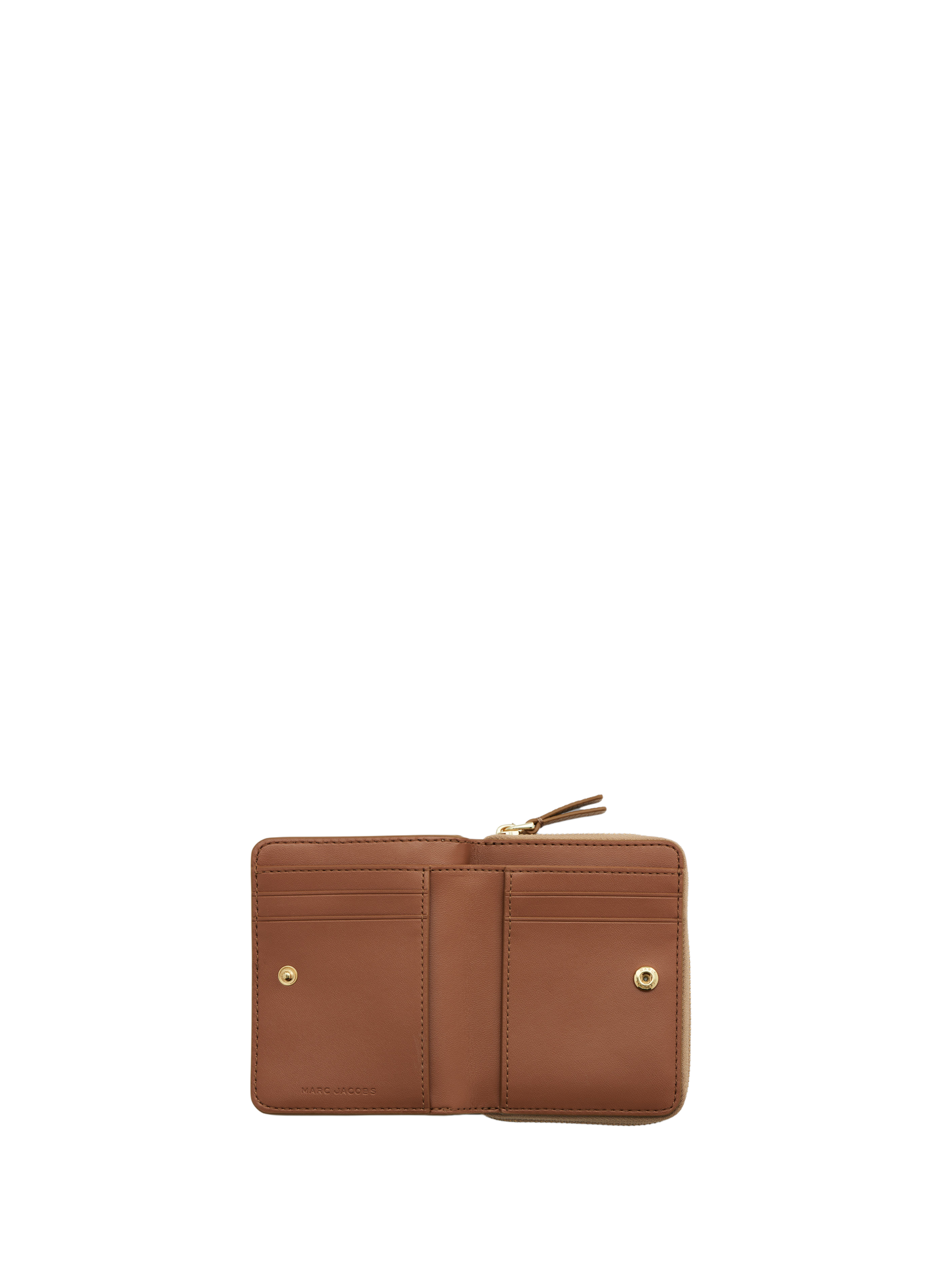 Portemonnee The Leather Mini | Bruin MARC JACOBS Dames
