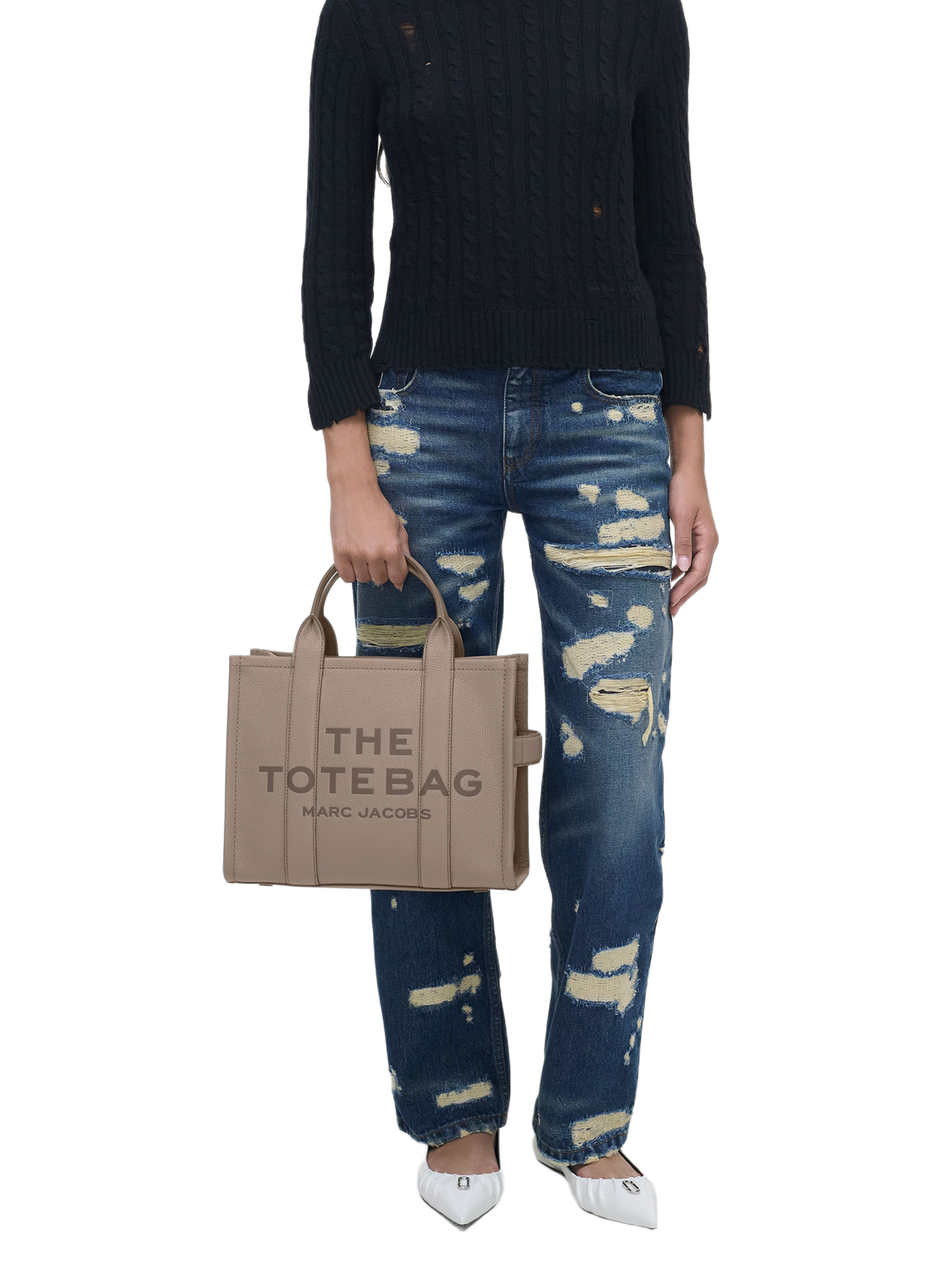 The Tote Bag small leather bag MARC JACOBS Grey