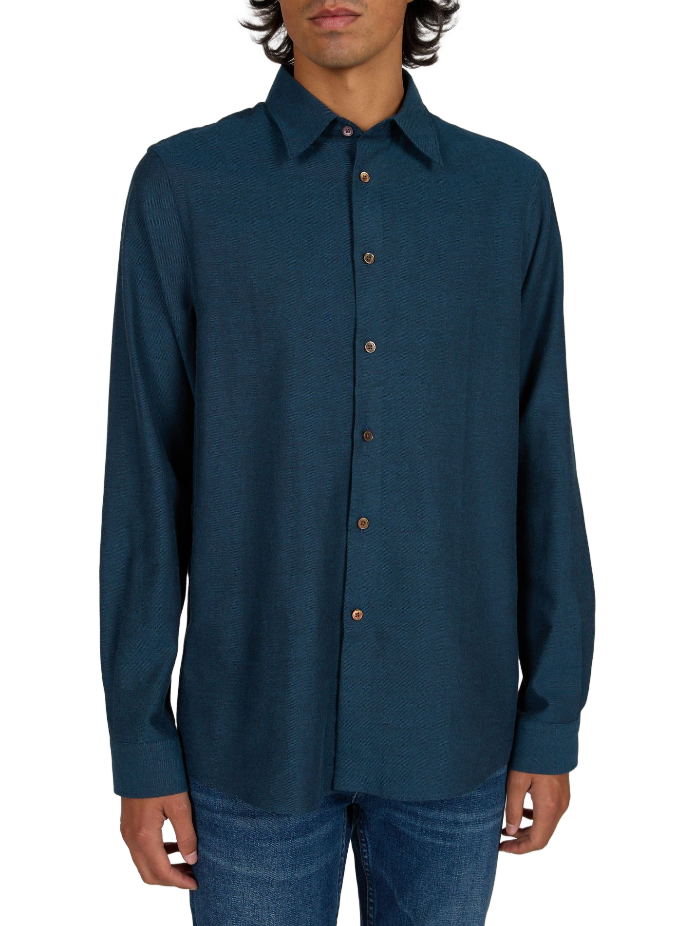 Straight cotton shirt PAUL SMITH Blue