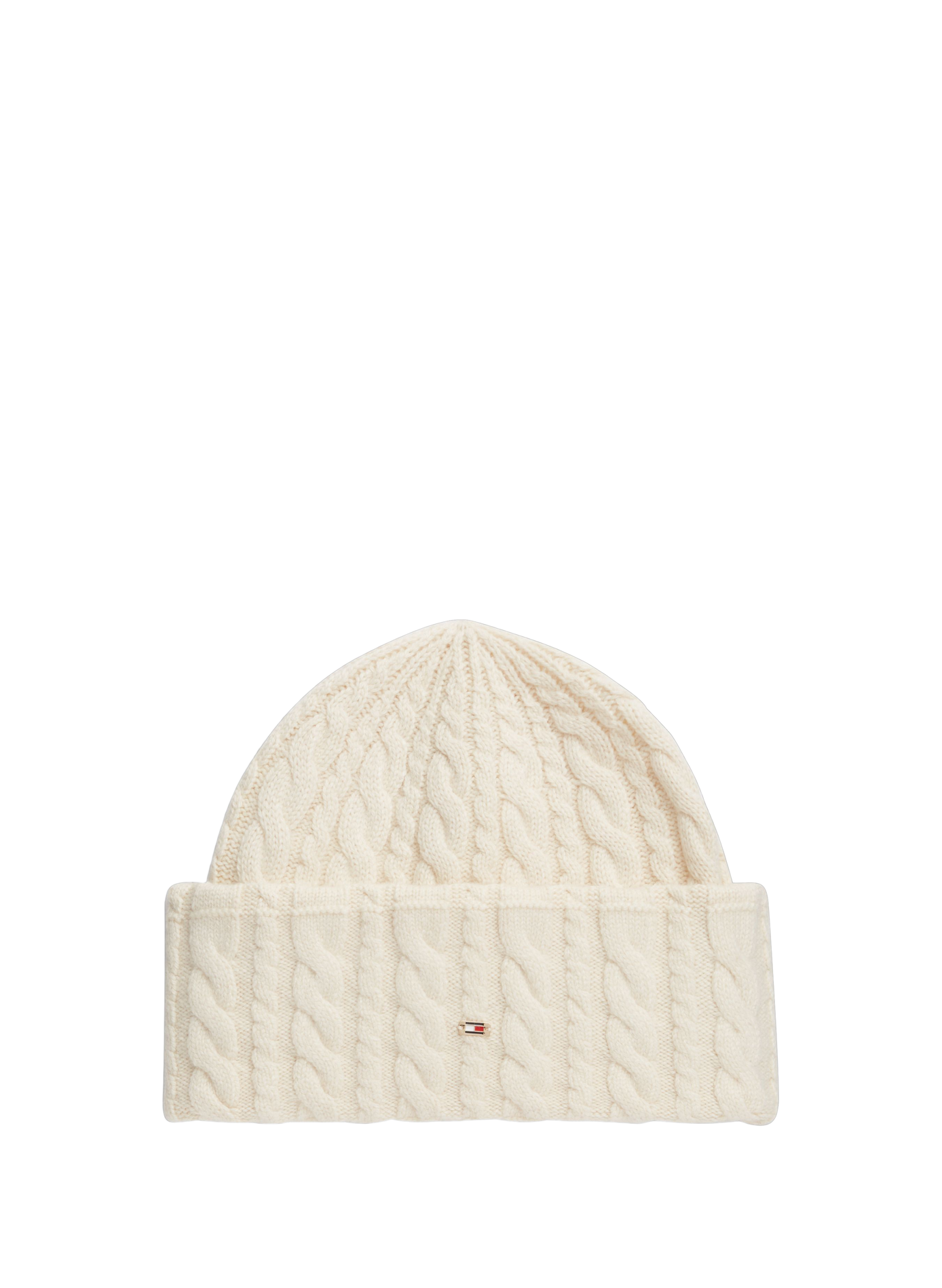 Knitted beanie TOMMY HILFIGER Beige