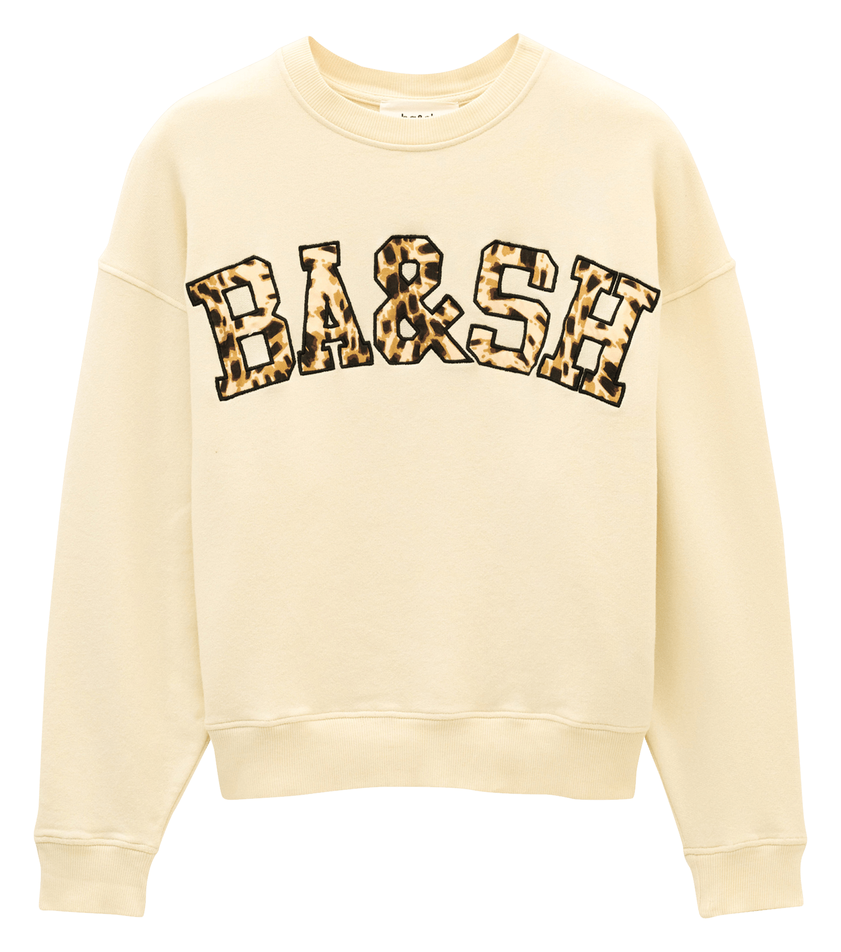 Sweat droit en coton mélangé brad BA&SH Beige