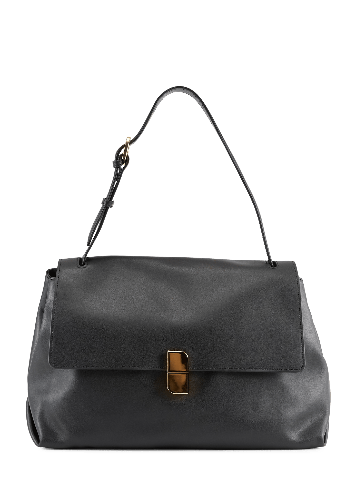 Leather shoulder bag NAT & NIN Black