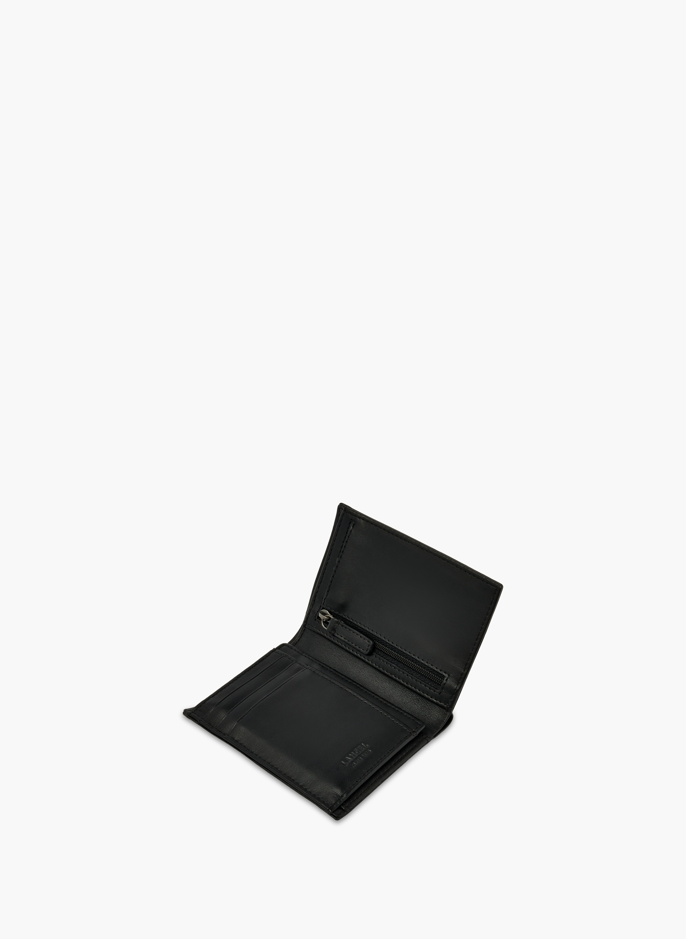 Portefeuille européen léon de lancel en cuir LANCEL Noir