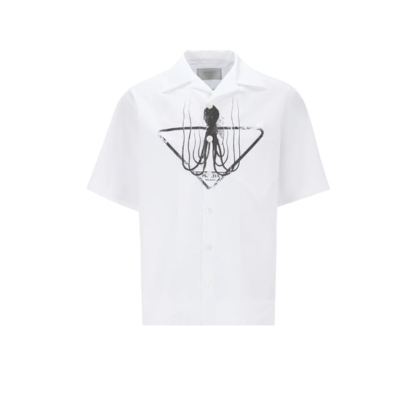 Chemise manches courtes en popeline de coton