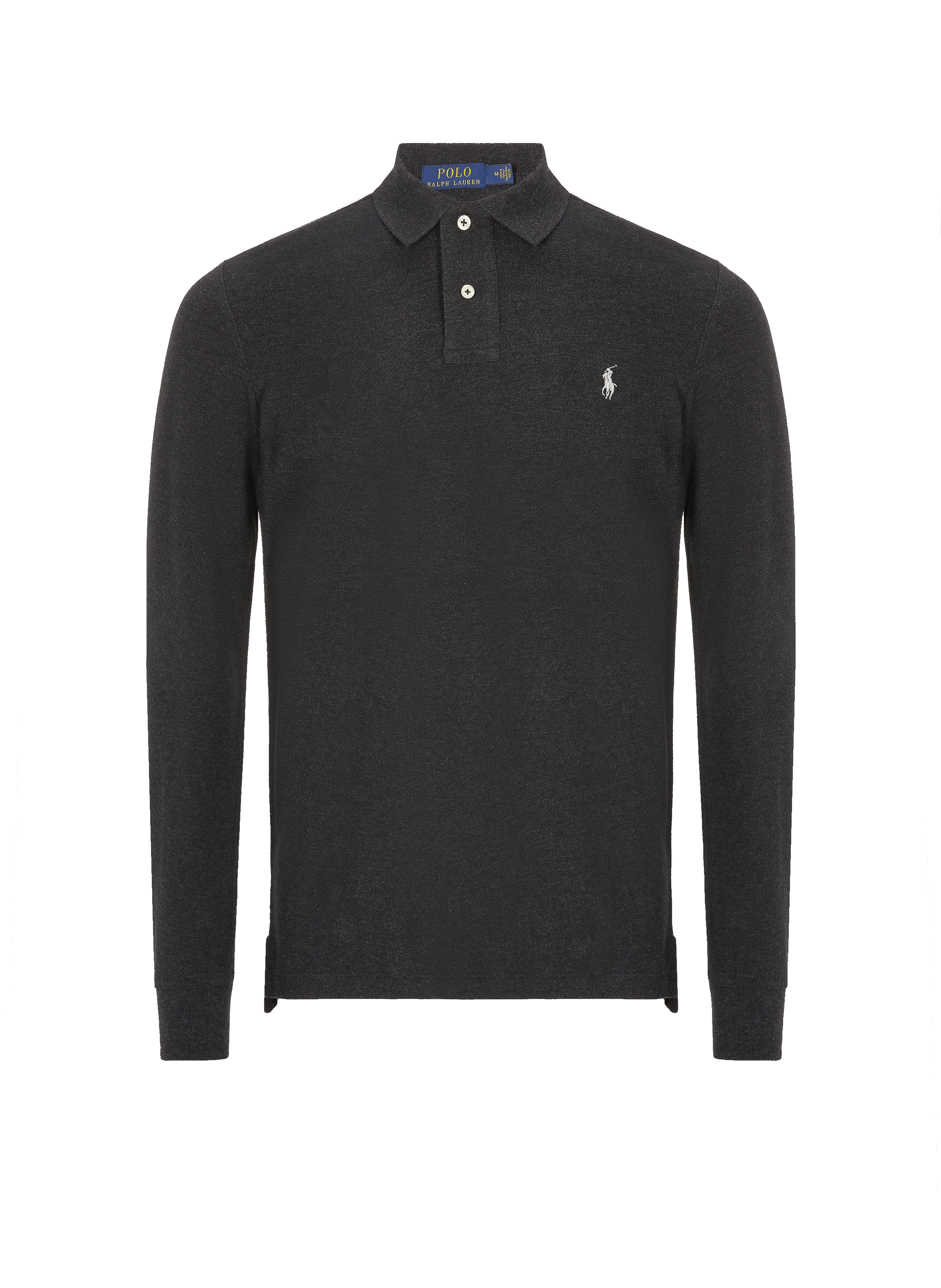 Polo manches longues en coton
