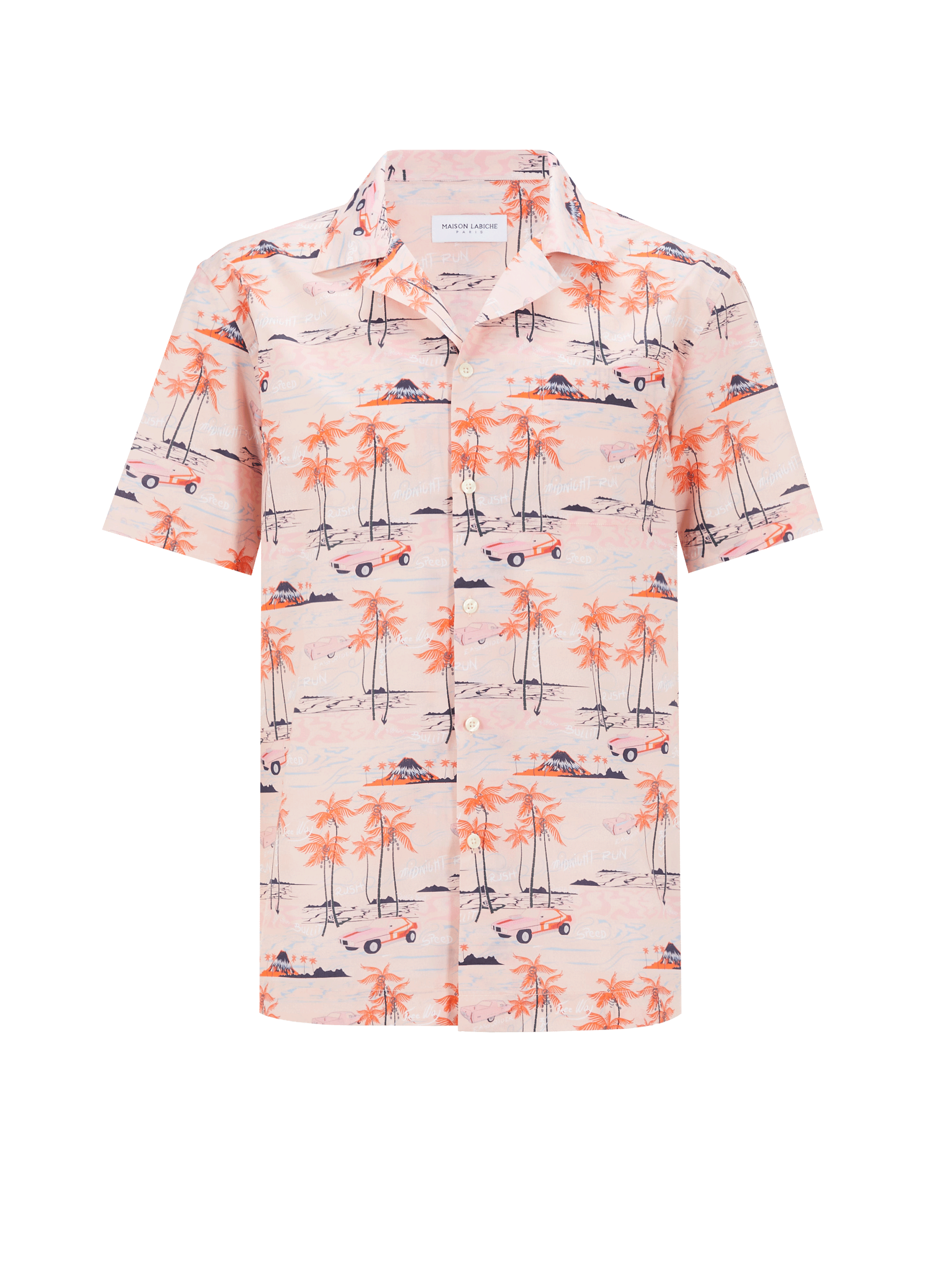 Chemise manches courtes Germain Tropical Cars en coton