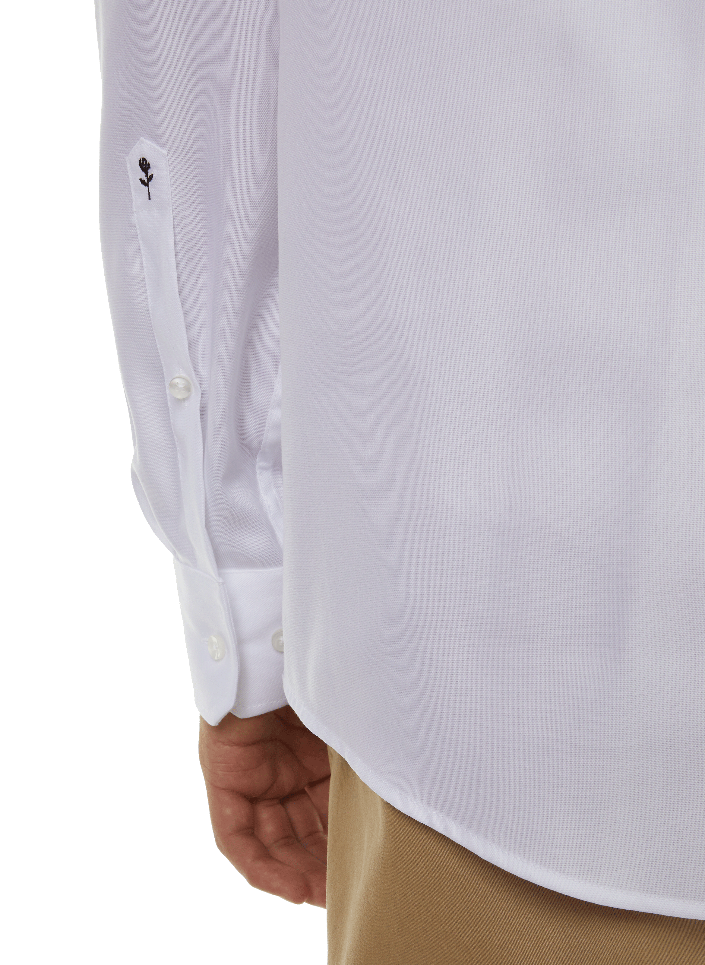 Straight cotton shirt SEIDENSTICKER White