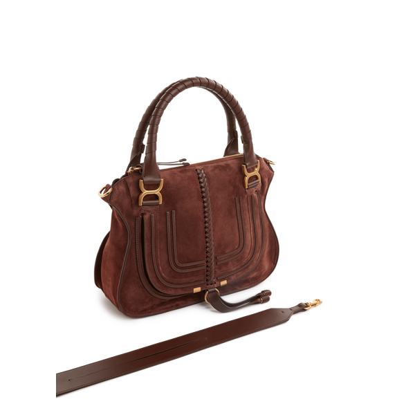 Chloé Leather Handbag In Burgundy