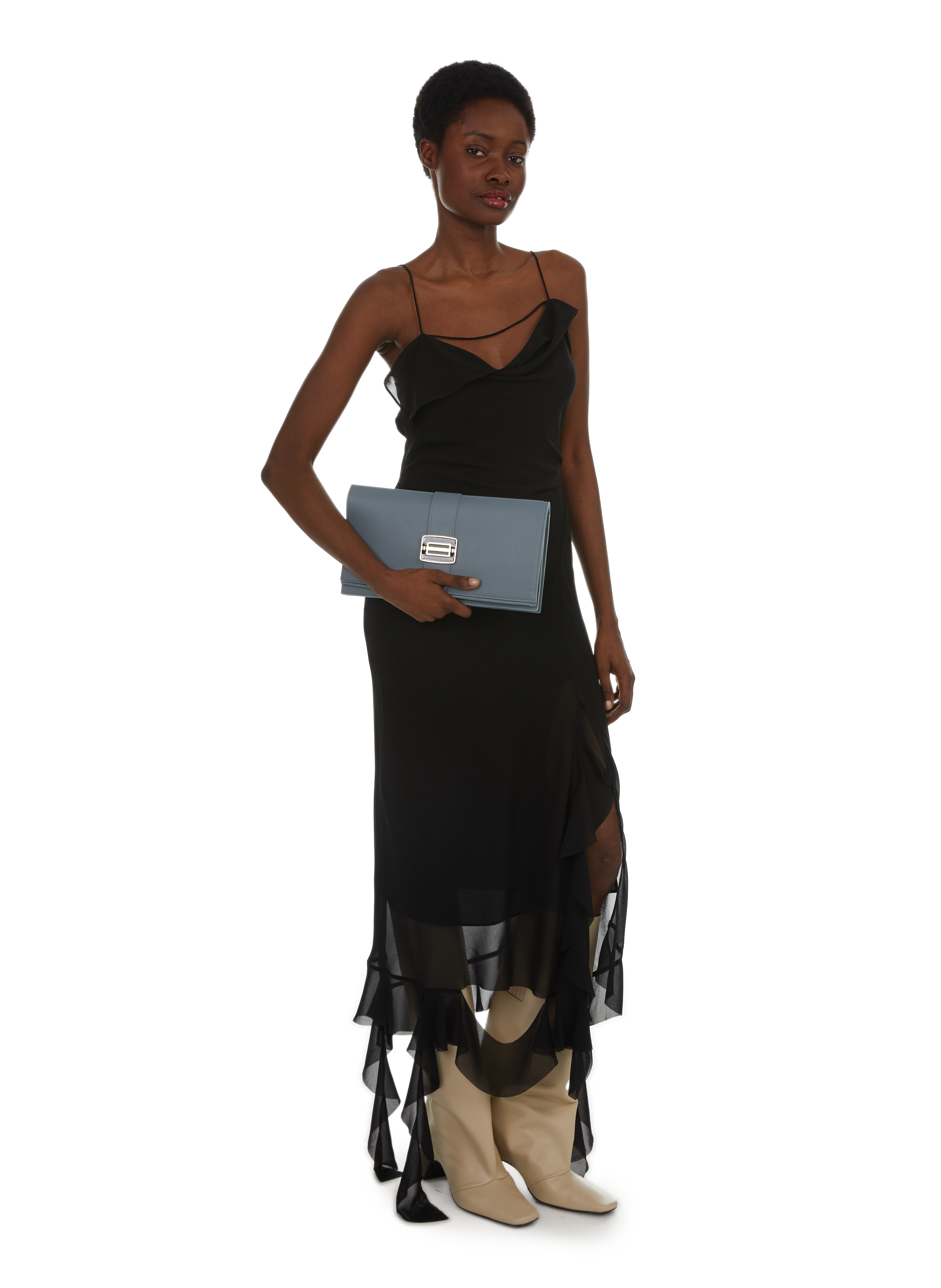 Pochette en cuir  Bleu