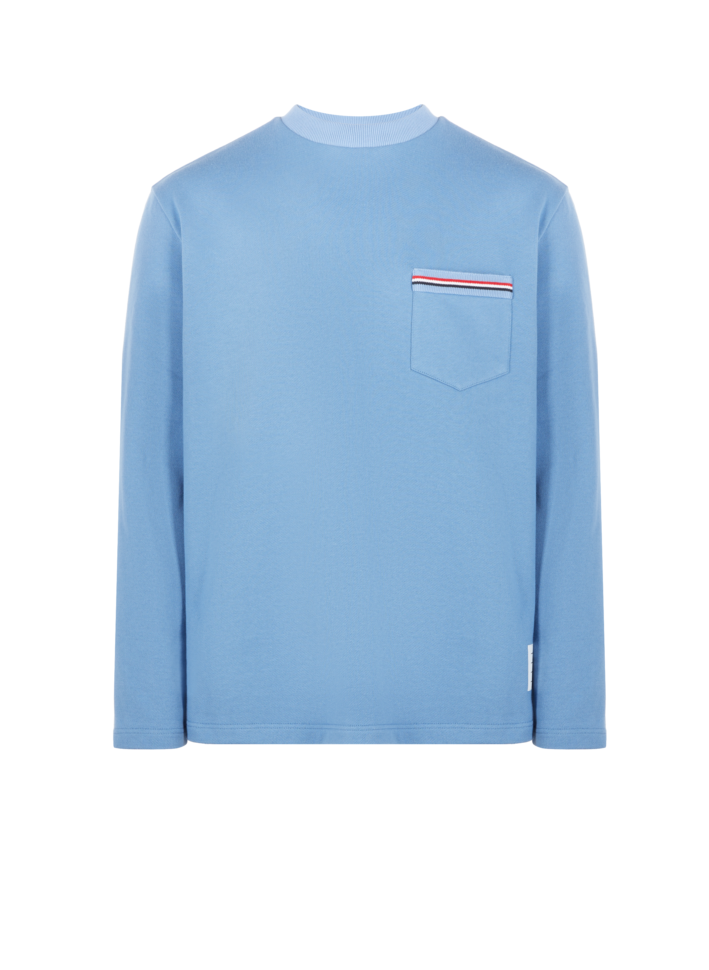 THOM BROWNE Sweatshirt oversize en coton Bleu