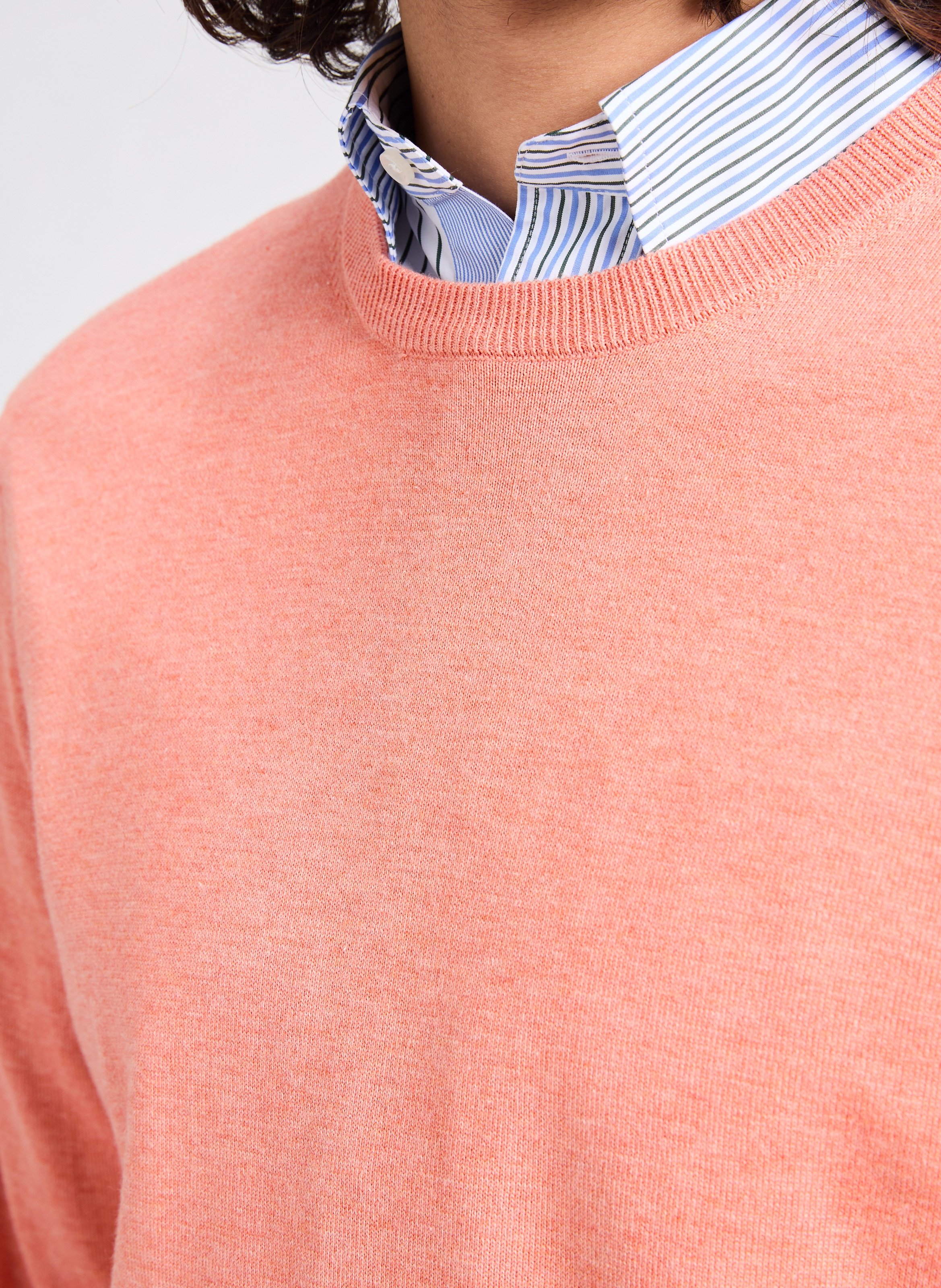 Pull en coton et soie FACONNABLE Orange