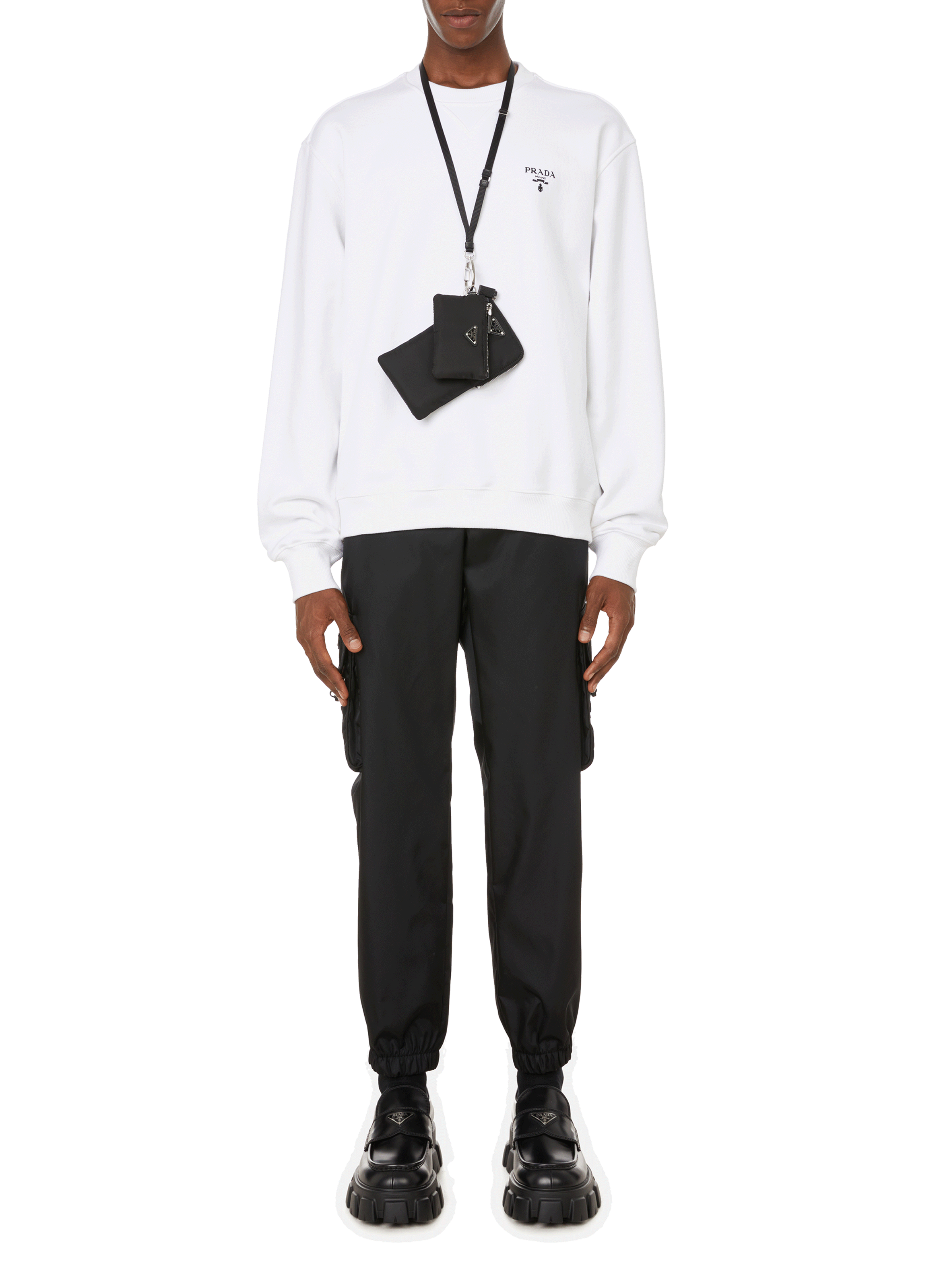 Pochettes en nylon PRADA Noir