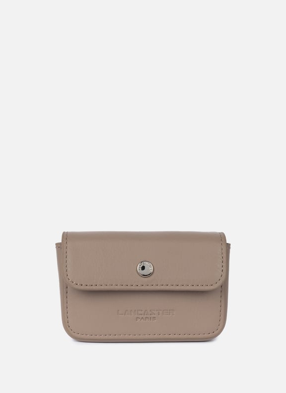 Porte-cartes - soft pm Gris by LANCASTER LANCASTER Porte-cartes - soft pm Gris