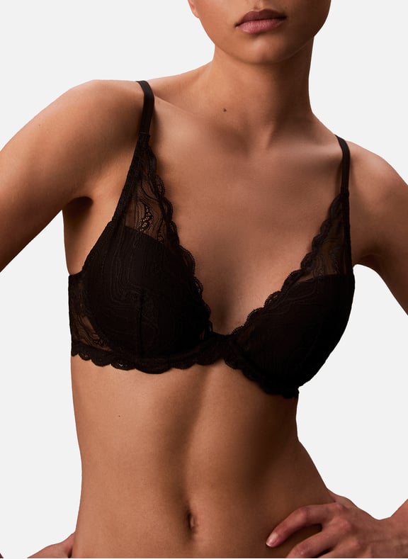 Soutien-gorge corbeille pigeonnant Noir by CALVIN KLEIN CALVIN KLEIN Soutien-gorge corbeille pigeonnant Noir