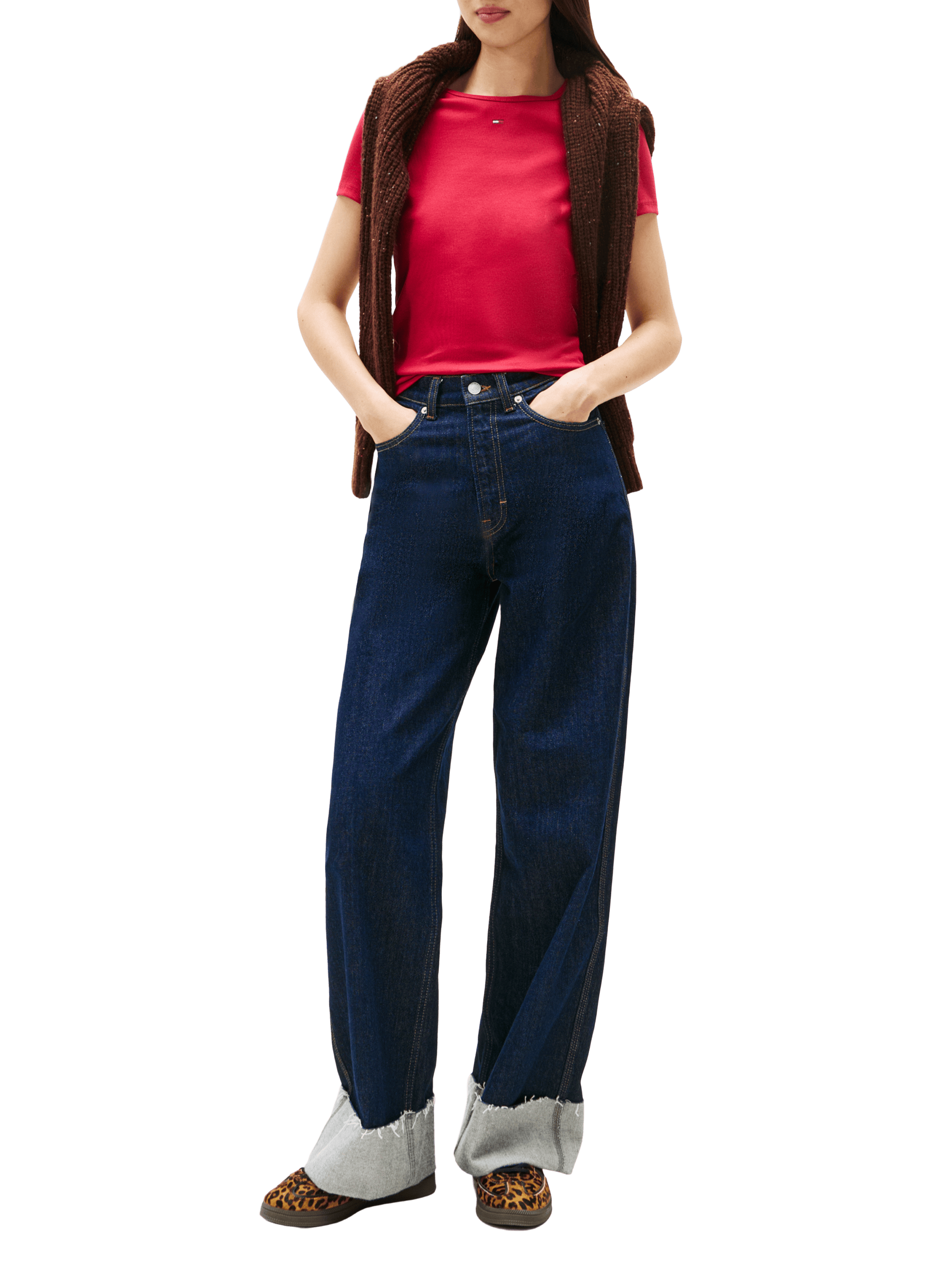  Logo T-shirt TOMMY HILFIGER Red