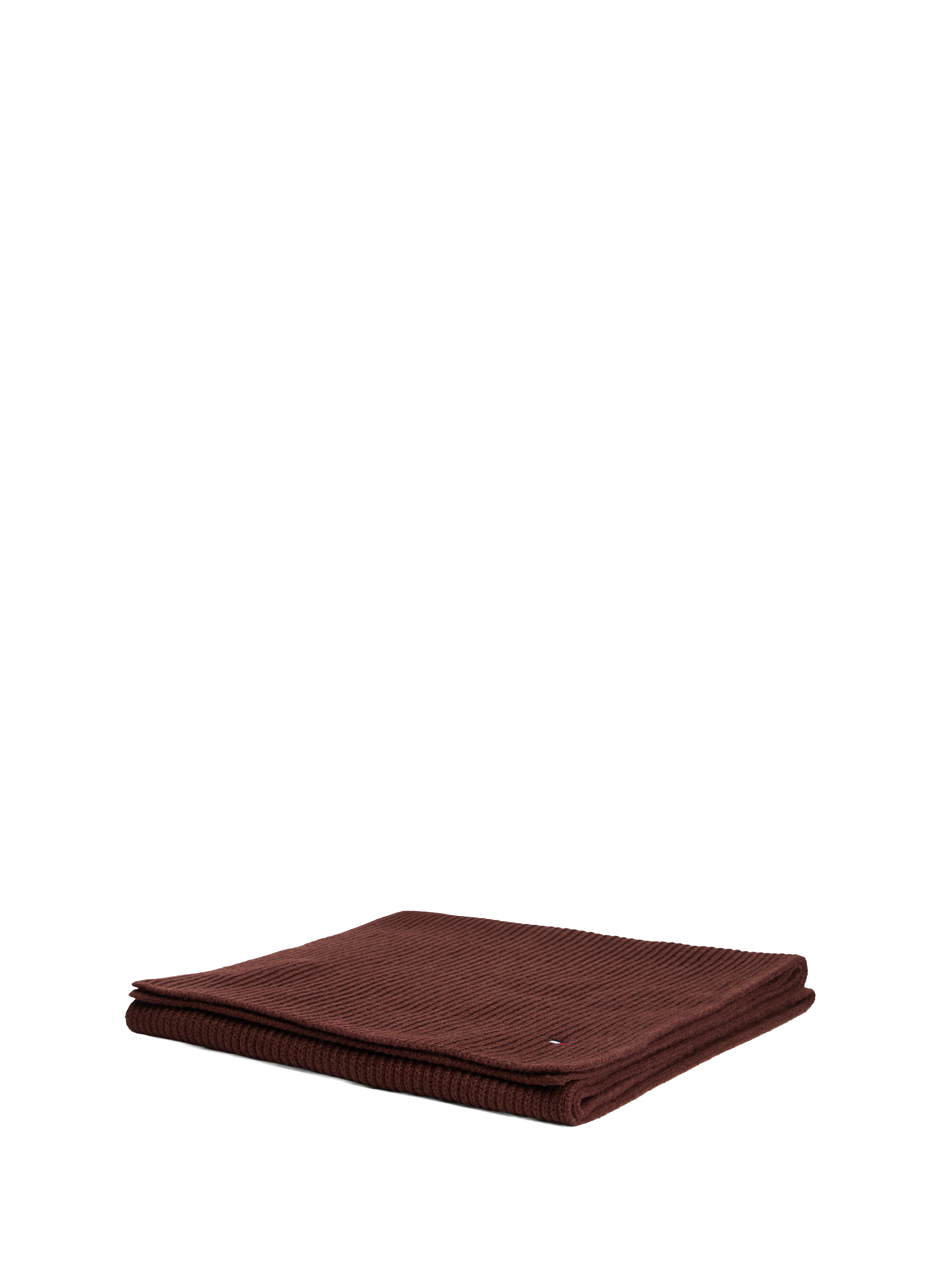 Cotton scarf TOMMY HILFIGER Brown