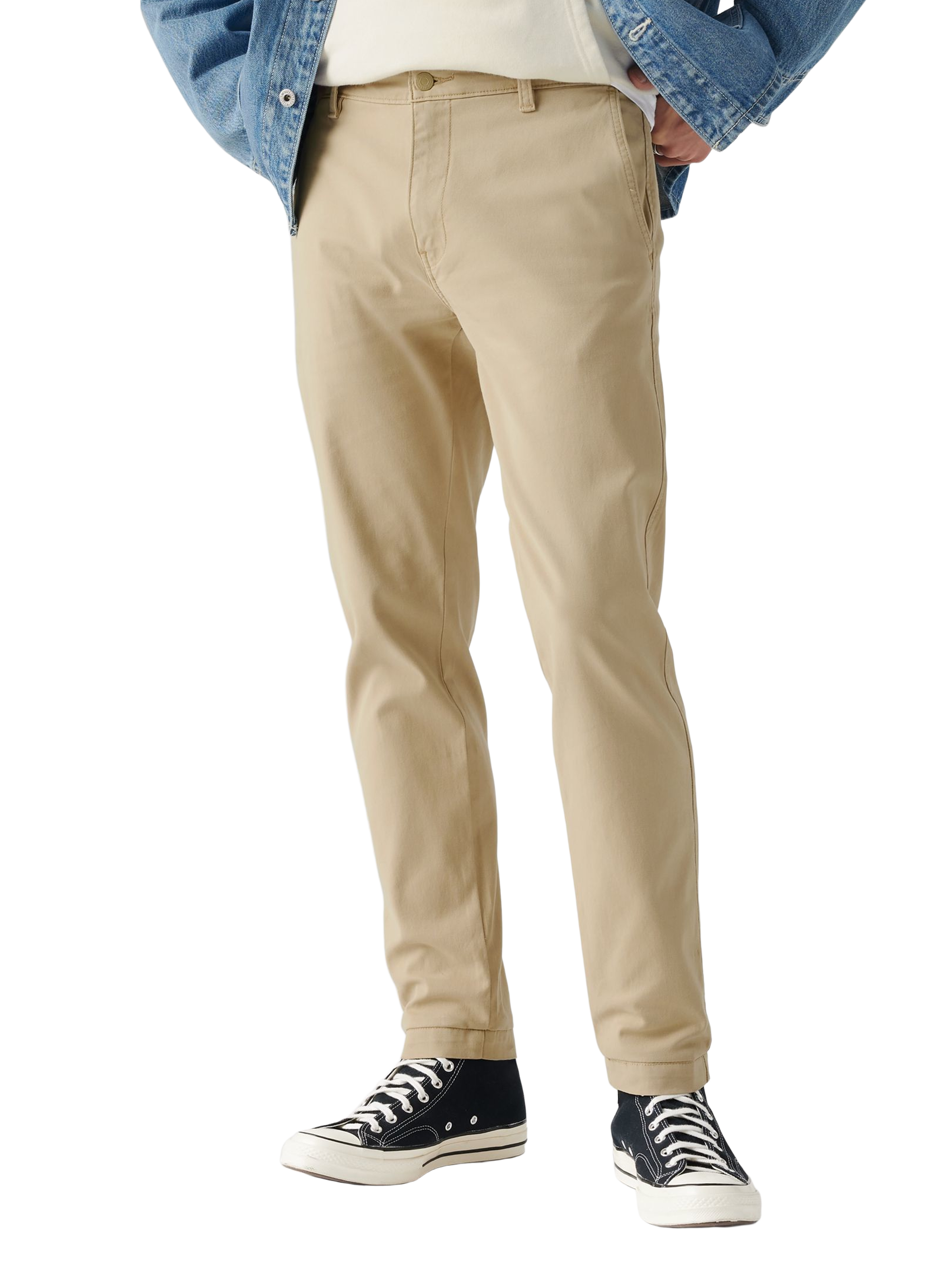 LEVI'S Ribbed trousers Beige