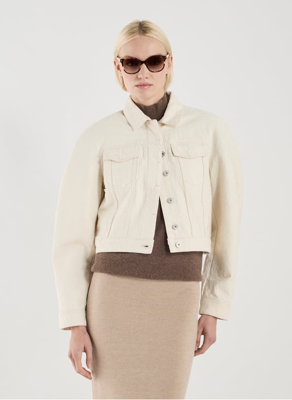 Veste courte en coton Beige by JACQUEMUS JACQUEMUS Veste courte en coton Beige