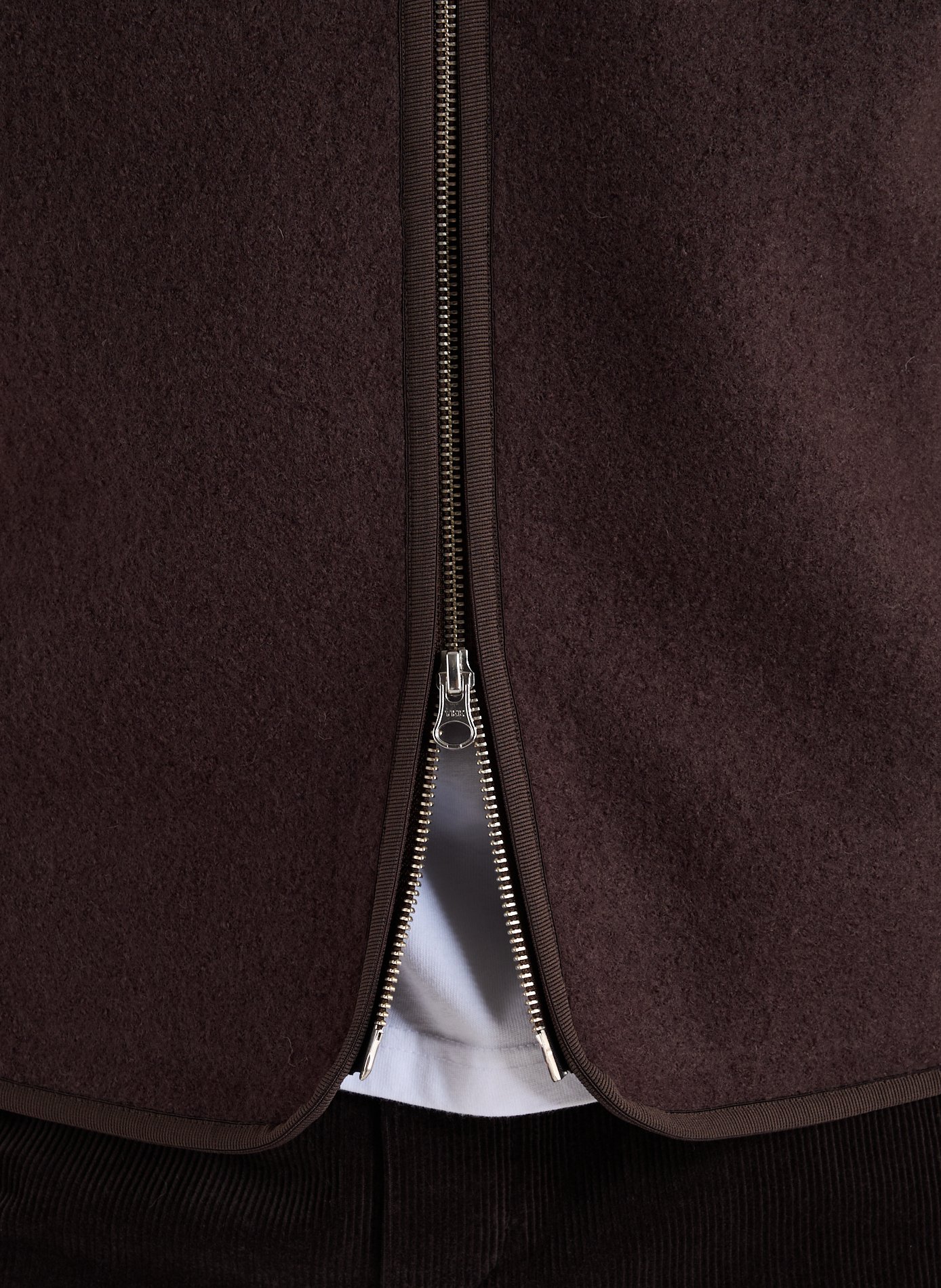 Sleeveless wool cardigan SAMSOE SAMSOE Brown