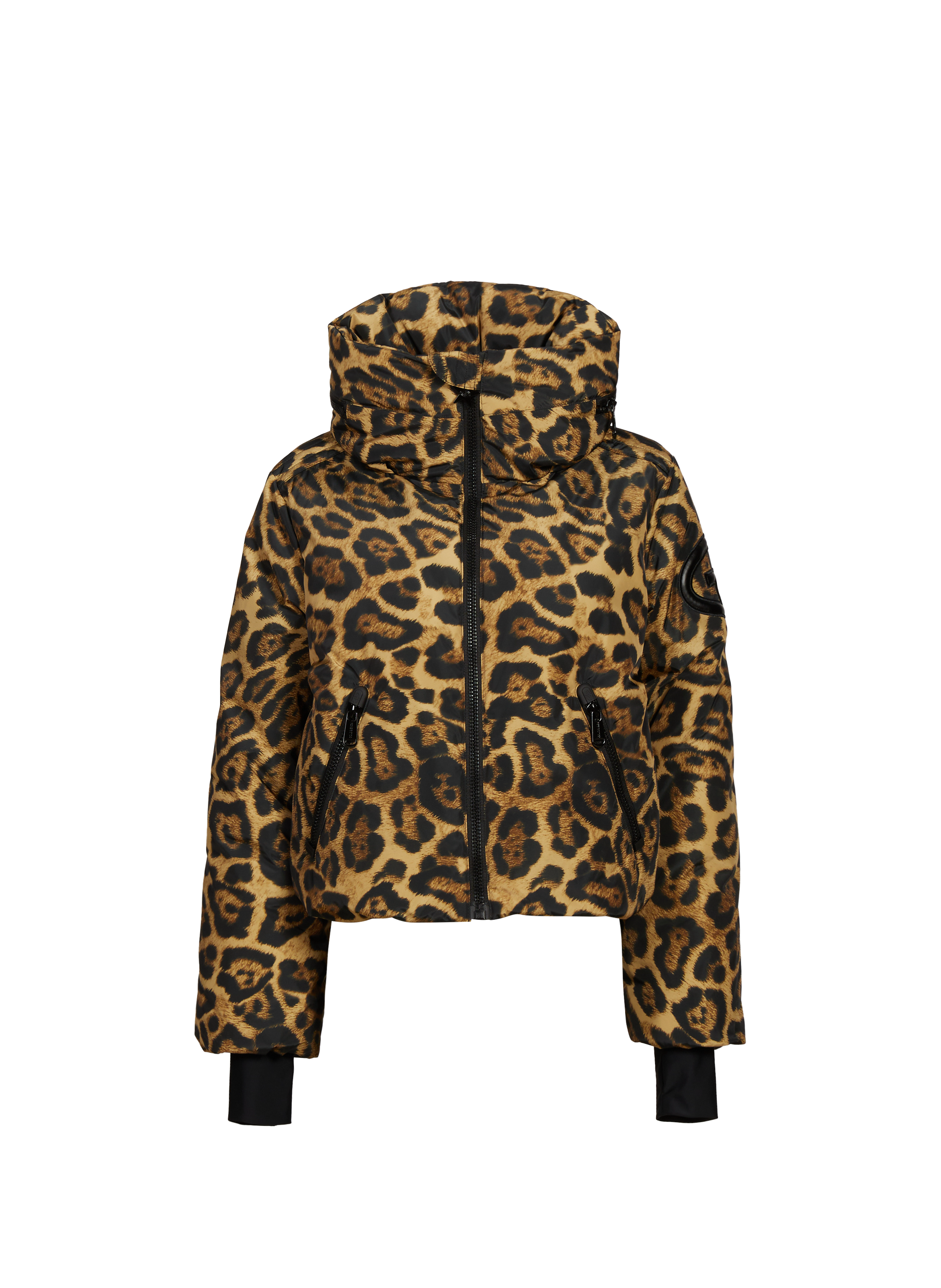 GOLDBERGH Printed puffer jacket with removable hood Multicolour