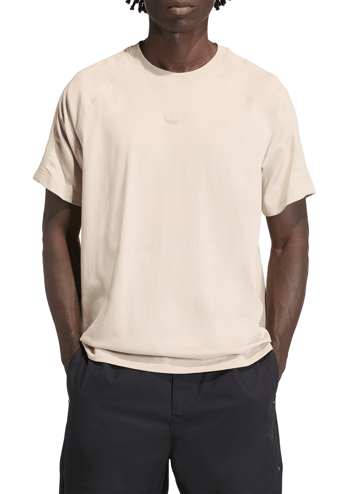 Short-Sleeve Cotton T-Shirt  ADIDAS Beige