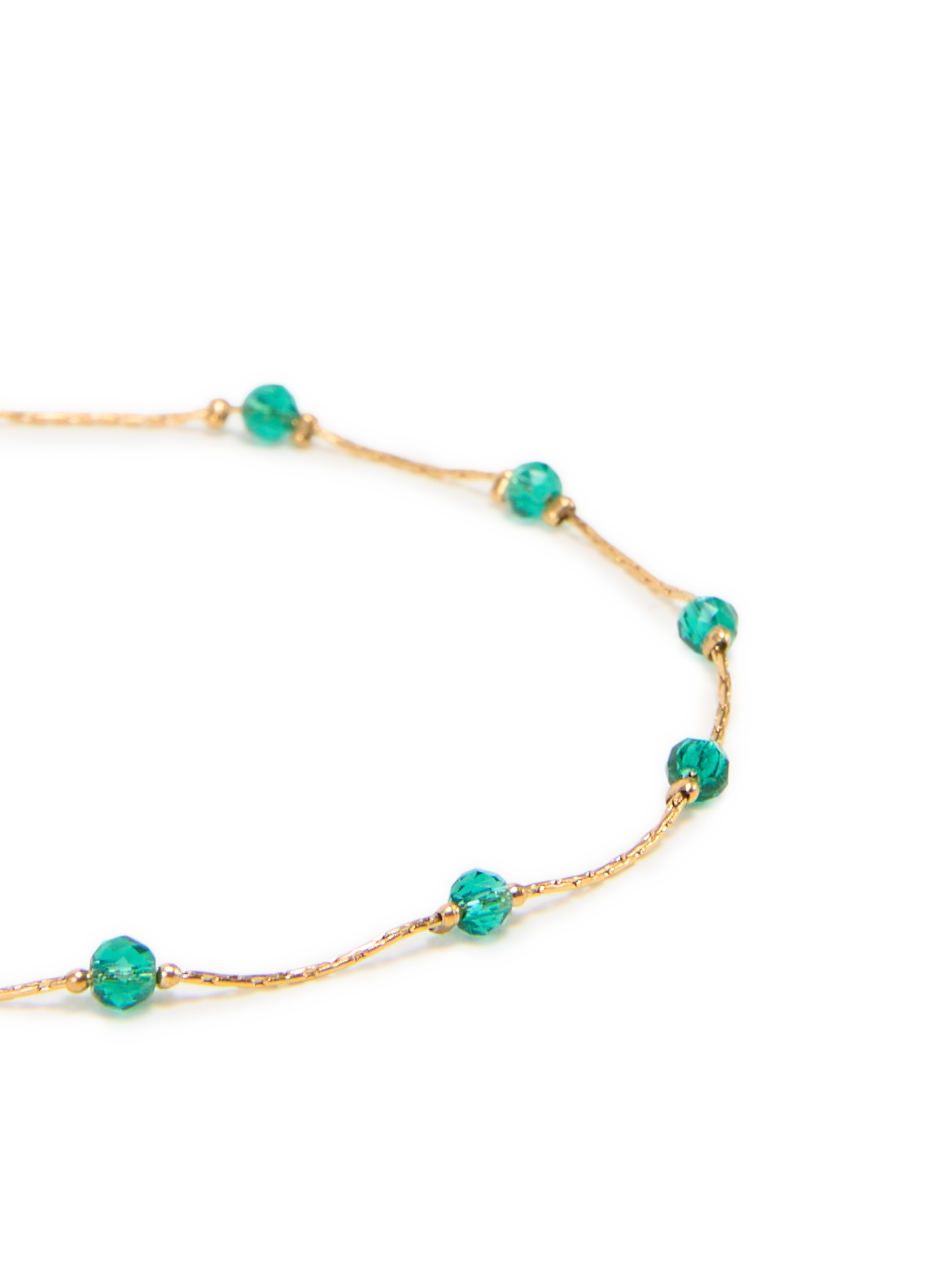 Bracelet avec perles en verre AU PRINTEMPS PARIS Vert