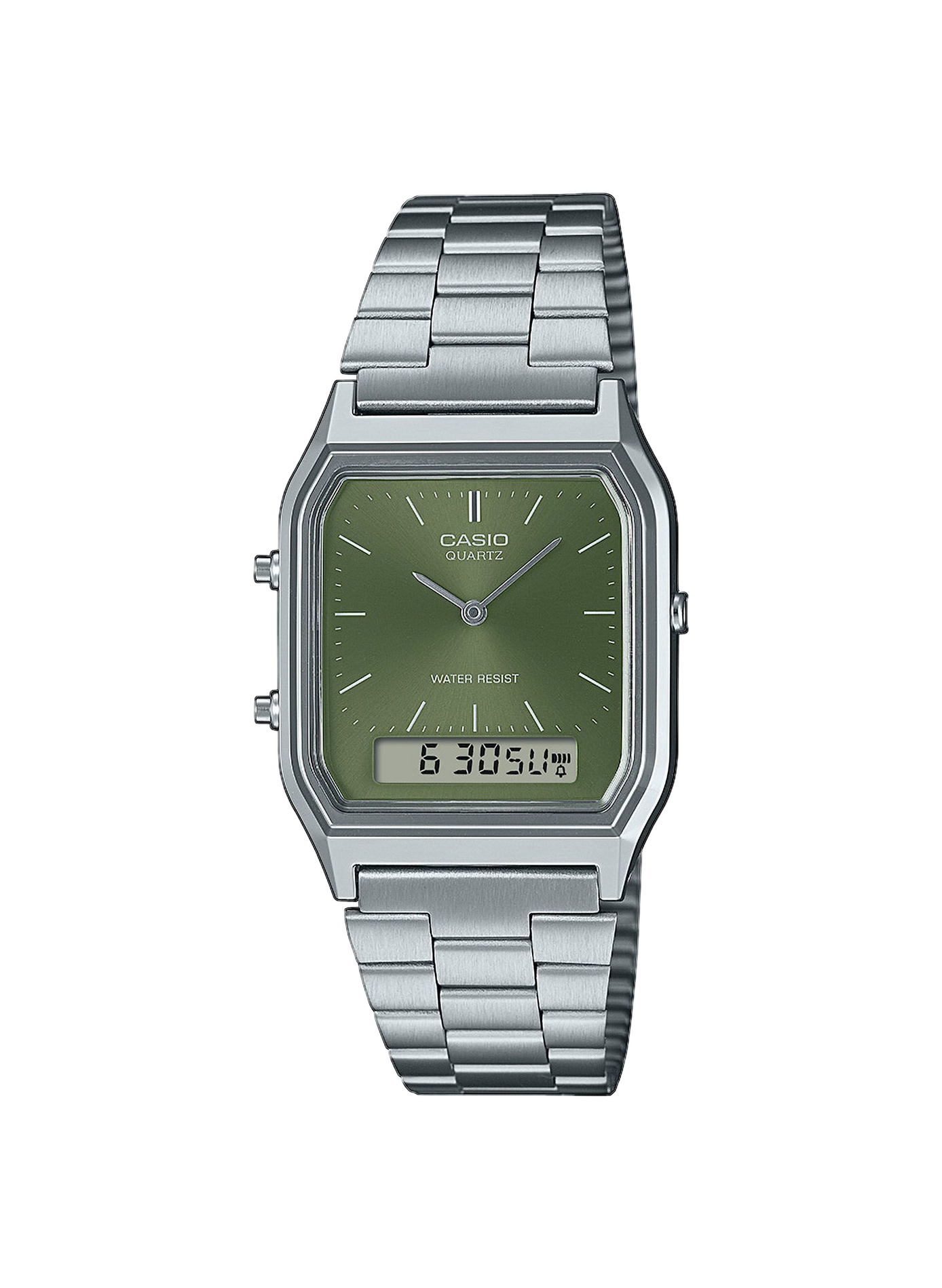 Montre analogique-numérique Edgy en acier inoxydable CASIO Argent