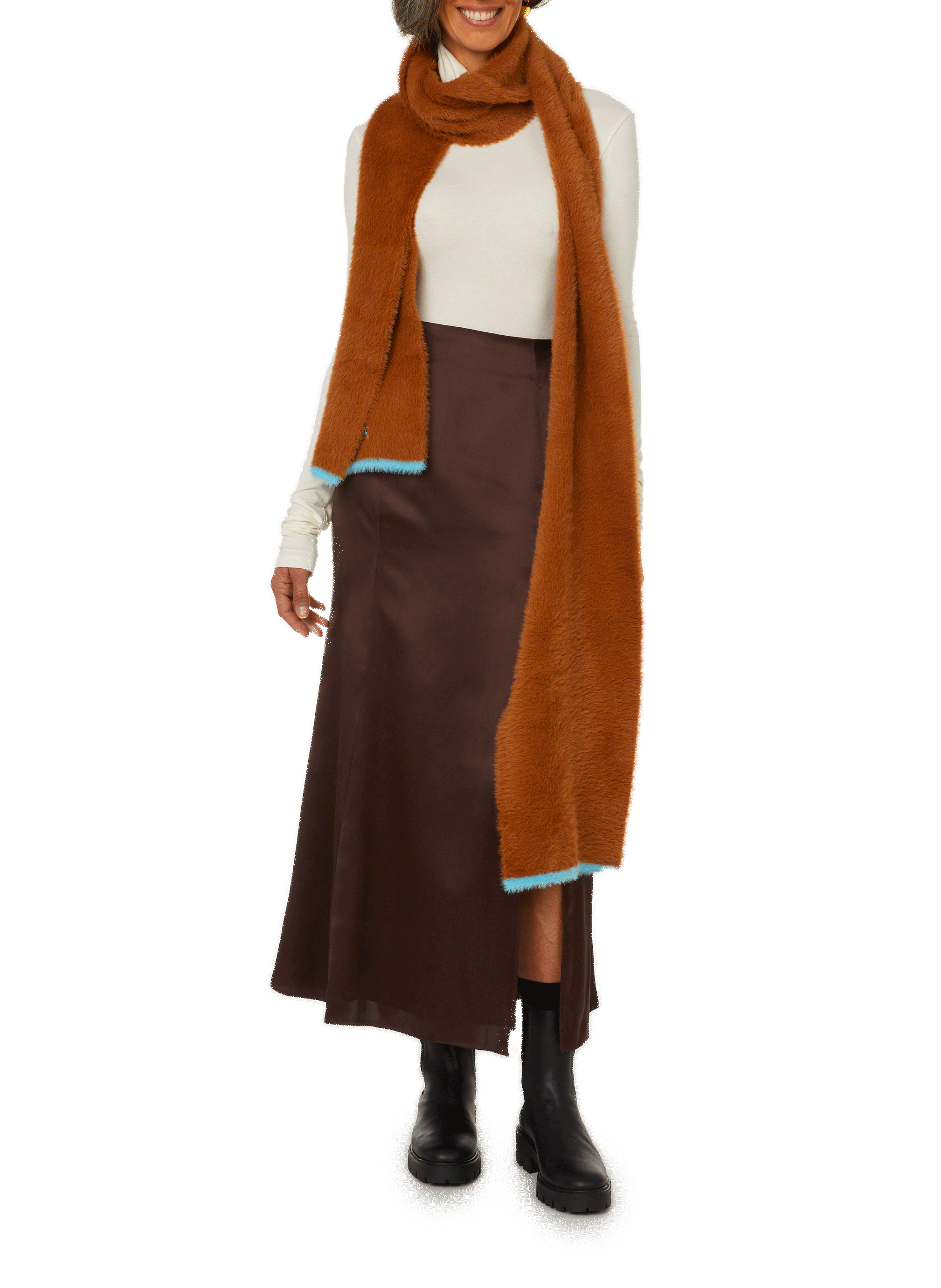 Pull seconde peau col roulé BITE STUDIOS Blanc