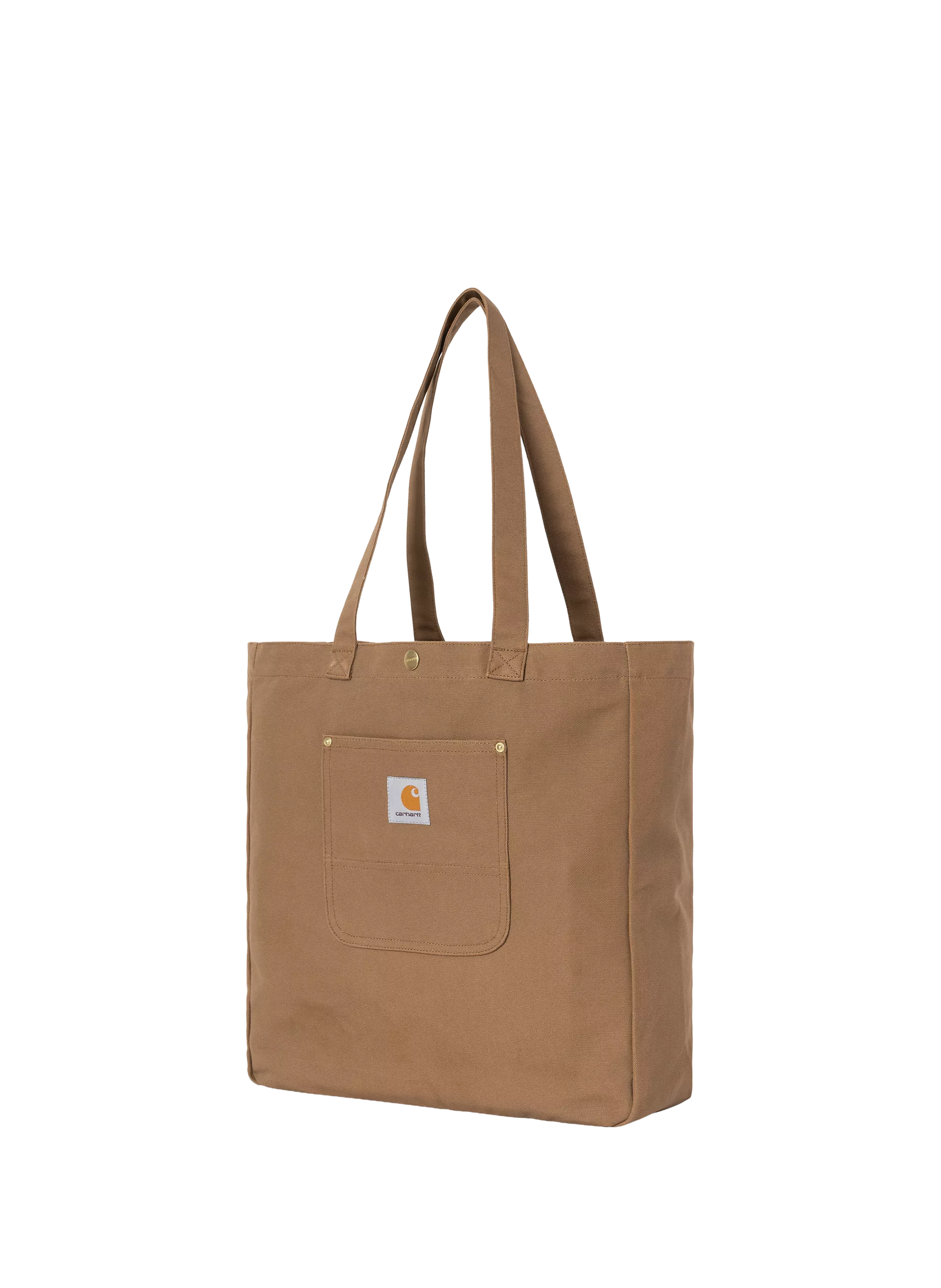 Tote bag Bay à logo en coton CARHARTT WIP Marron