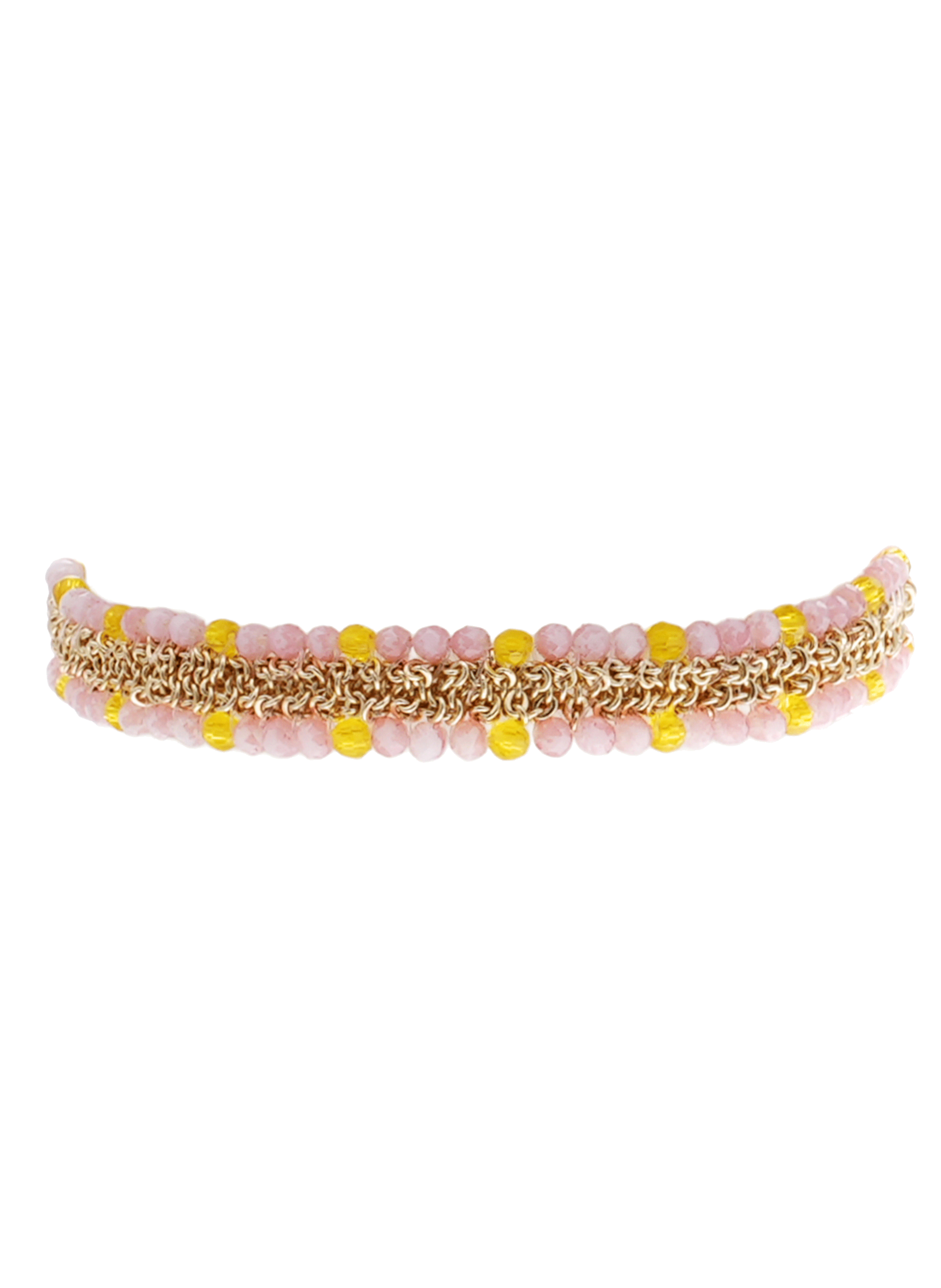 Bracelet perles tissées réglable OLINDA HIPANEMA Rose