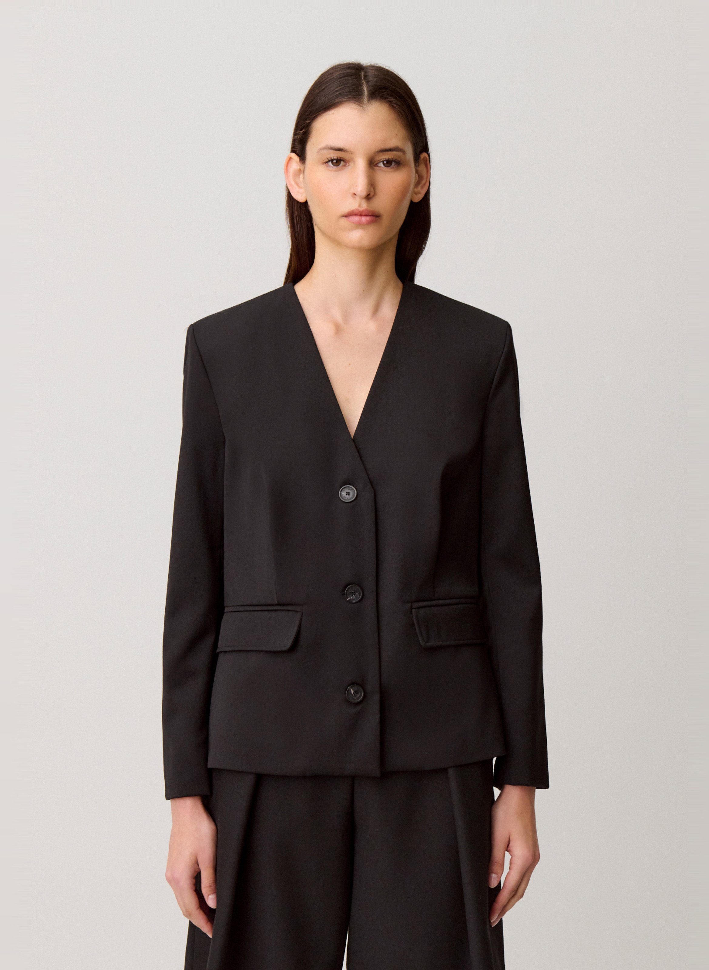 Veste col v CLAUDIE PIERLOT Noir