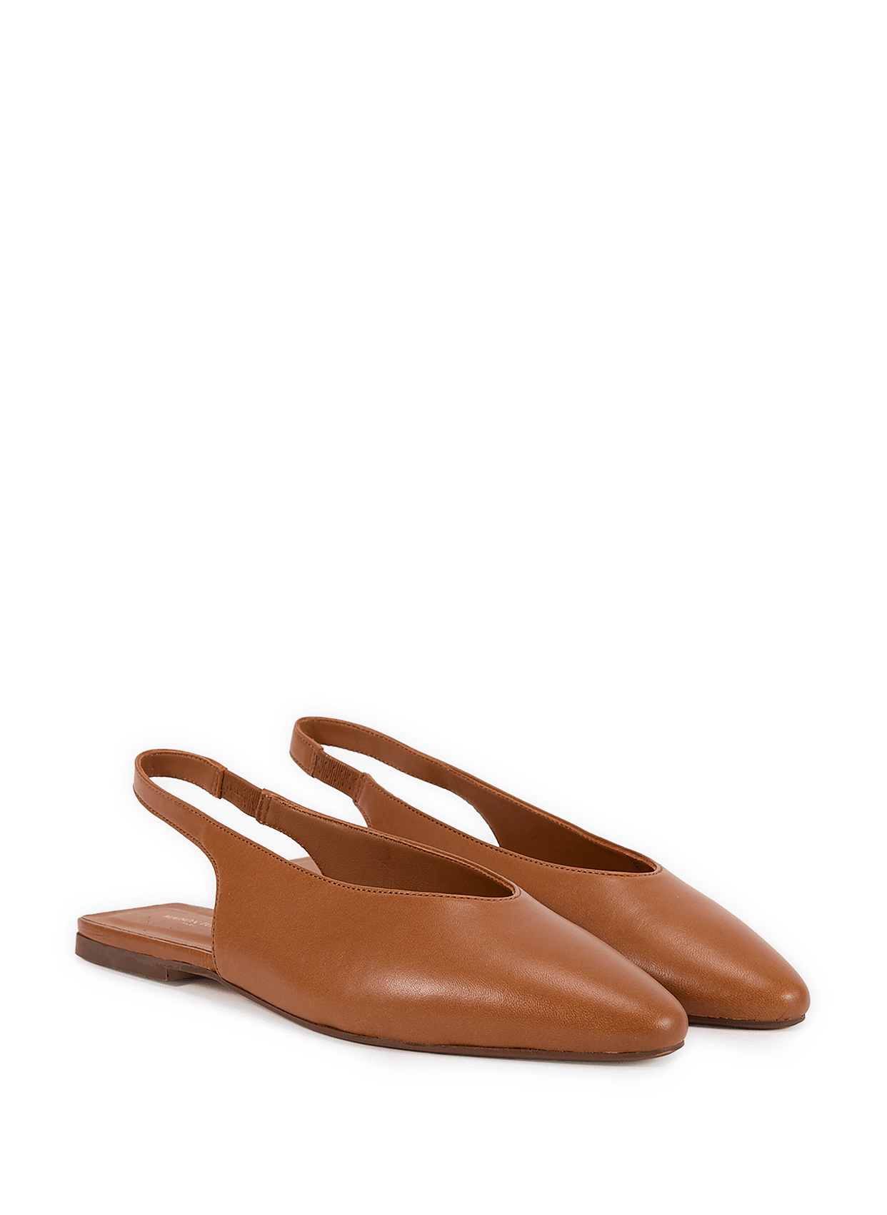 Sling-back leather Mariana MAISON TOUFET Brown