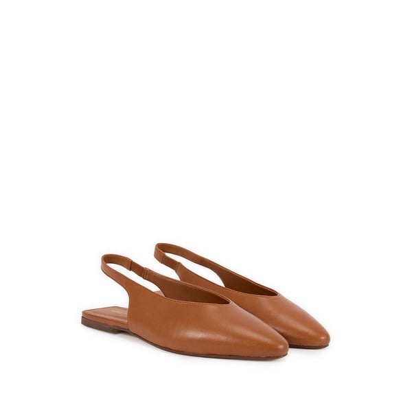 Sling-back Mariana en cuir