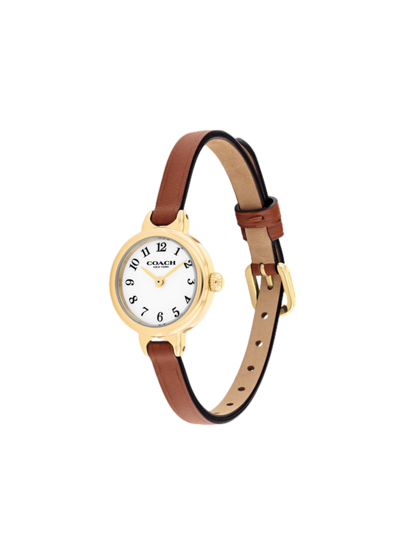 Montre quartz Iris en cuir COACH MONTRES Marron