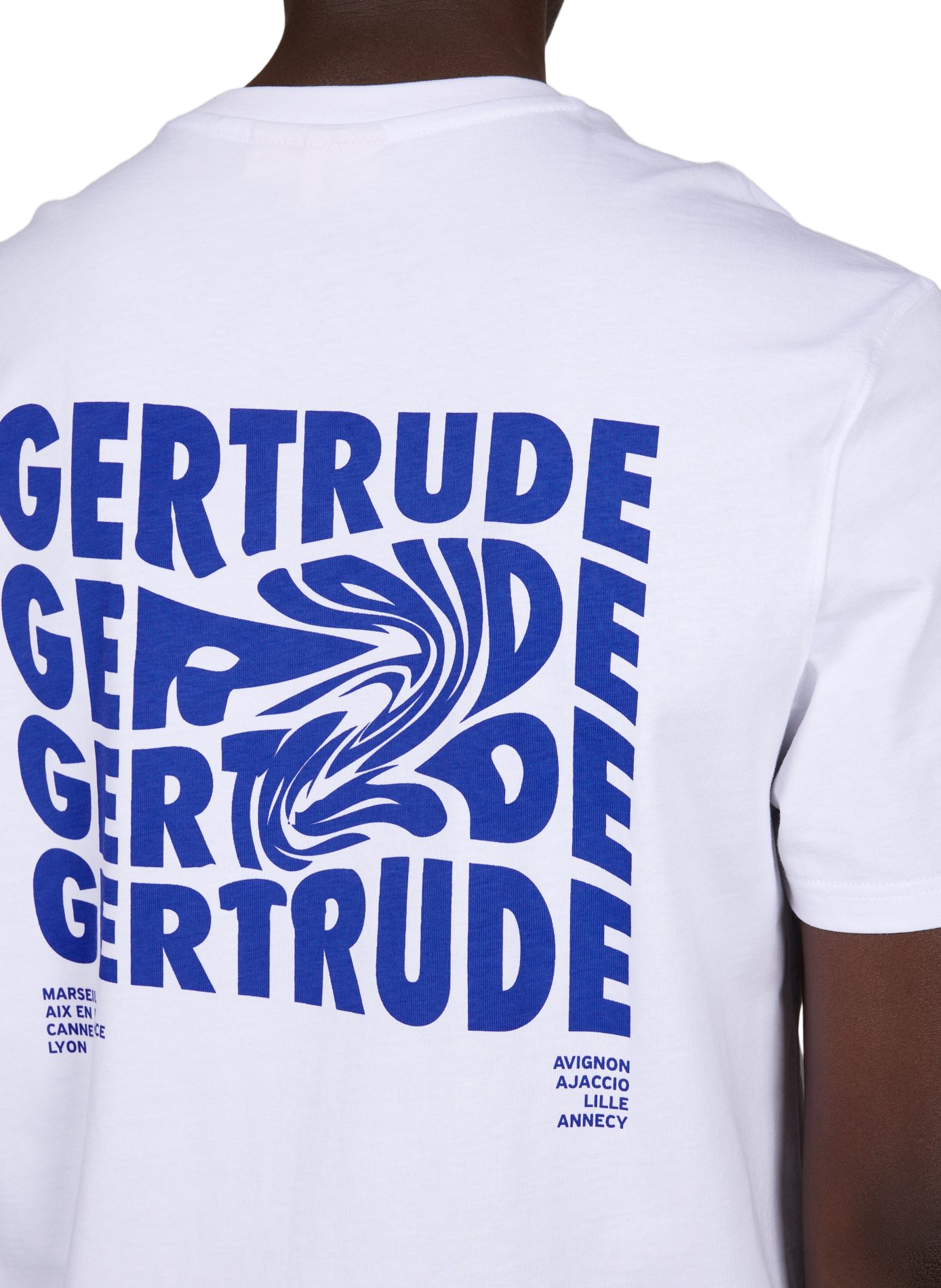 T-shirt imprimé en coton GERTRUDE ET GASTON Blanc