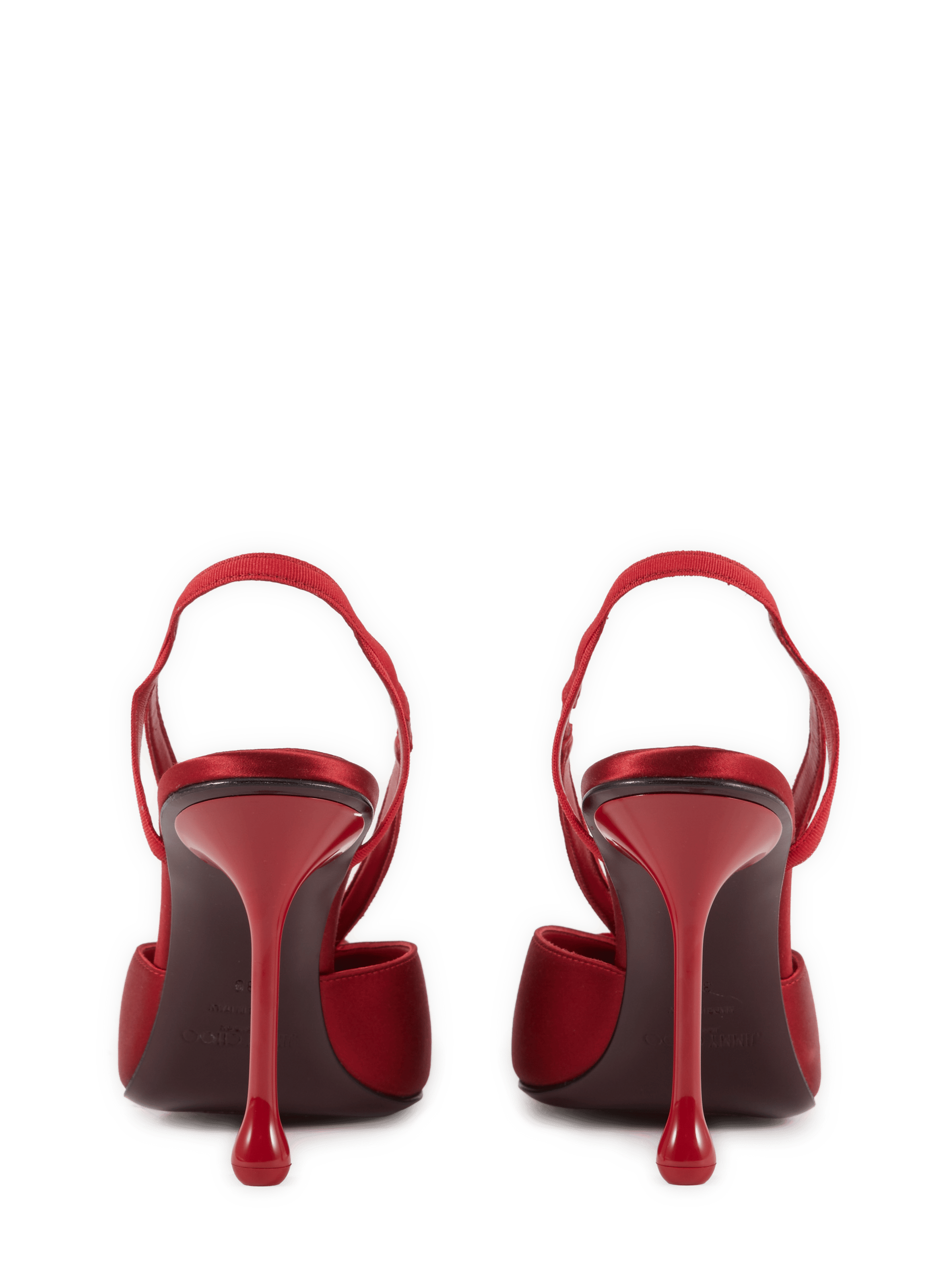 Sling-back Faya 95 dettaglio fiocco JIMMY CHOO Rosso