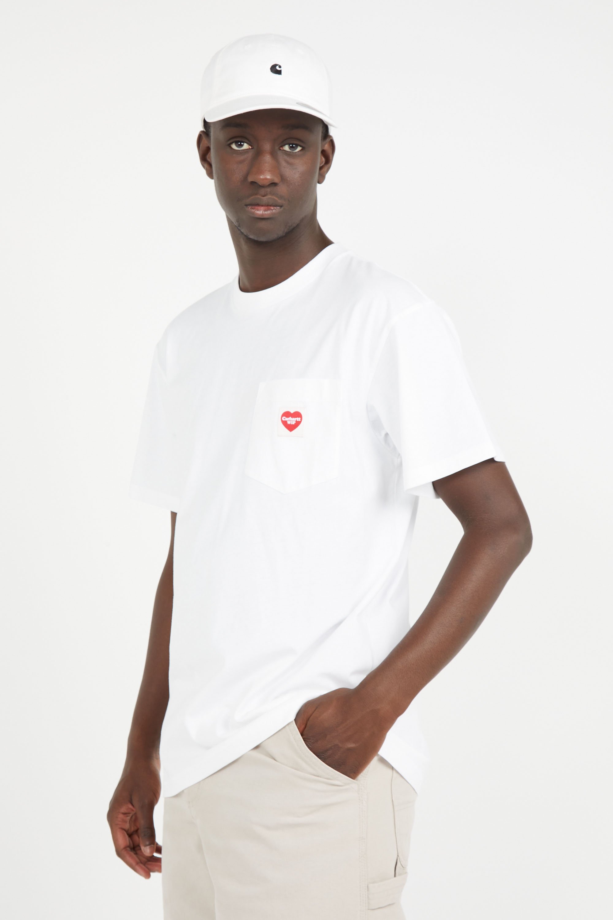 T-shirt pocket heart t-shirt CARHARTT WIP Blanc