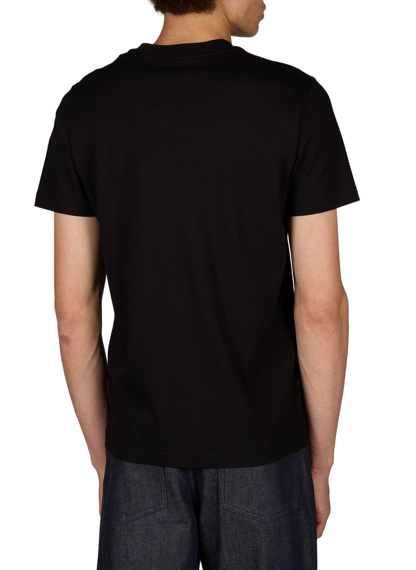 Gerader Baumwoll-T-Shirt MONCLER Schwarz