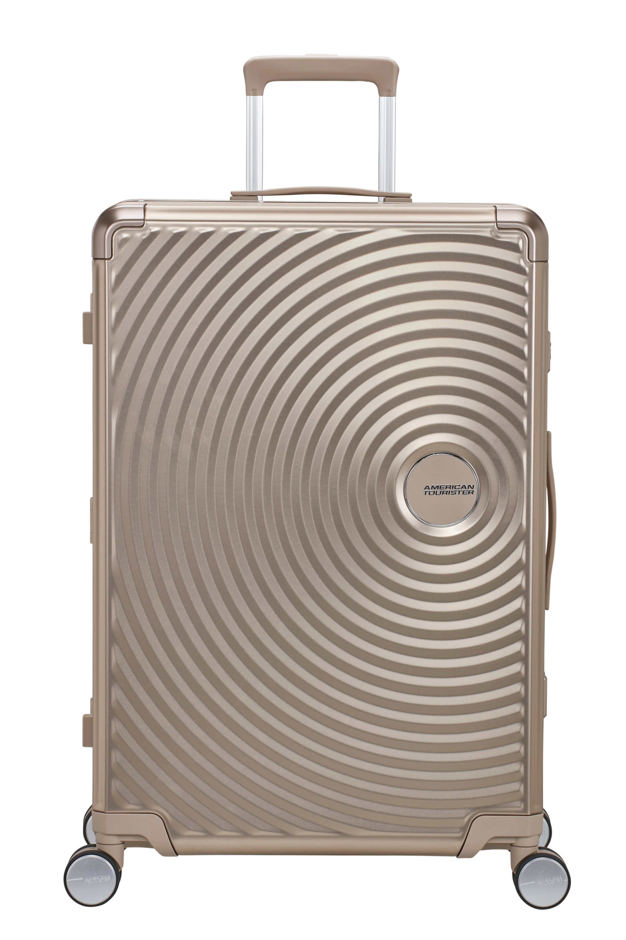 Soundbox alu valise 4 roues taille l AMERICAN TOURISTER Doré