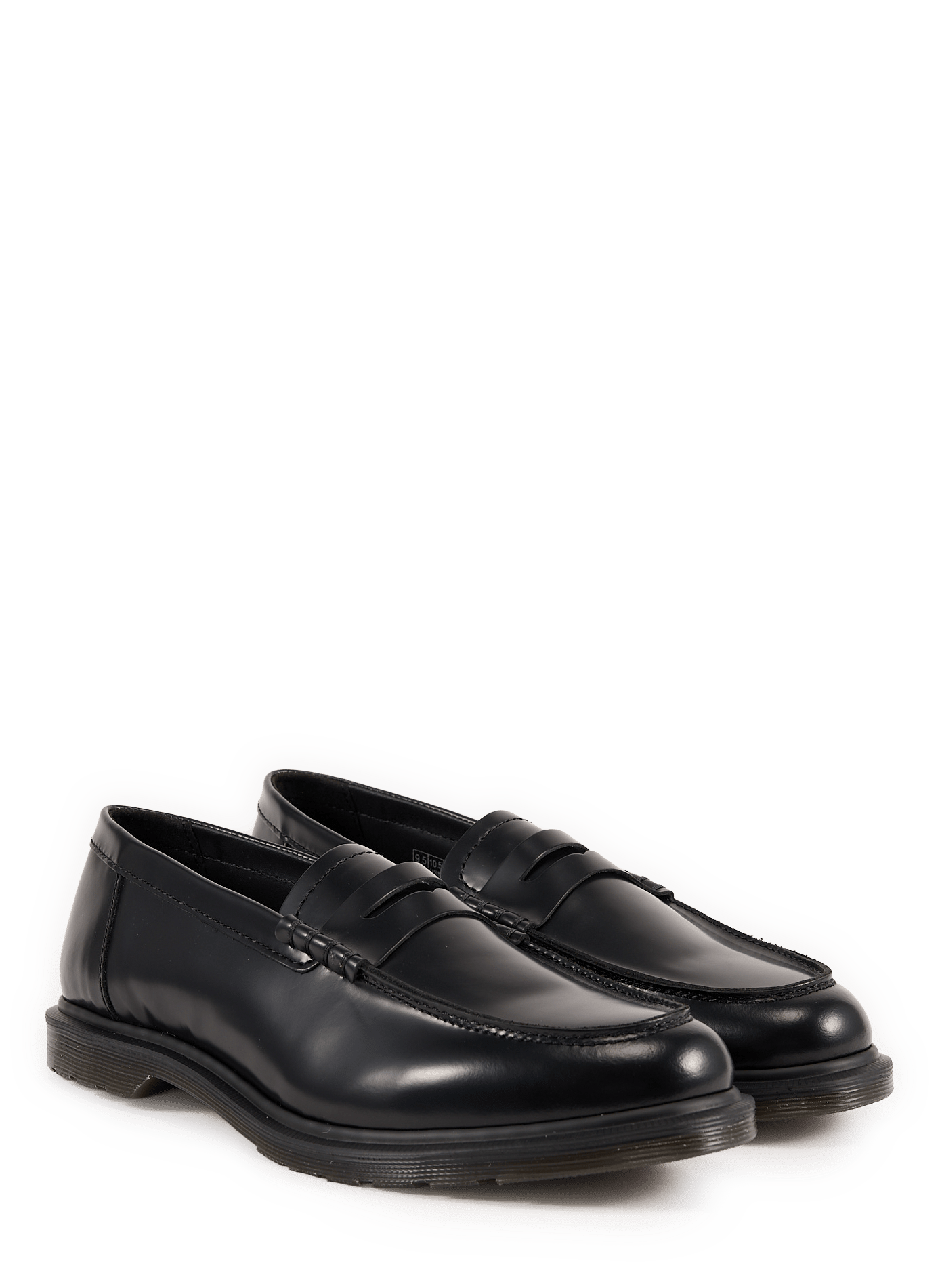 Mocassins en cuir verni DR. MARTENS Noir