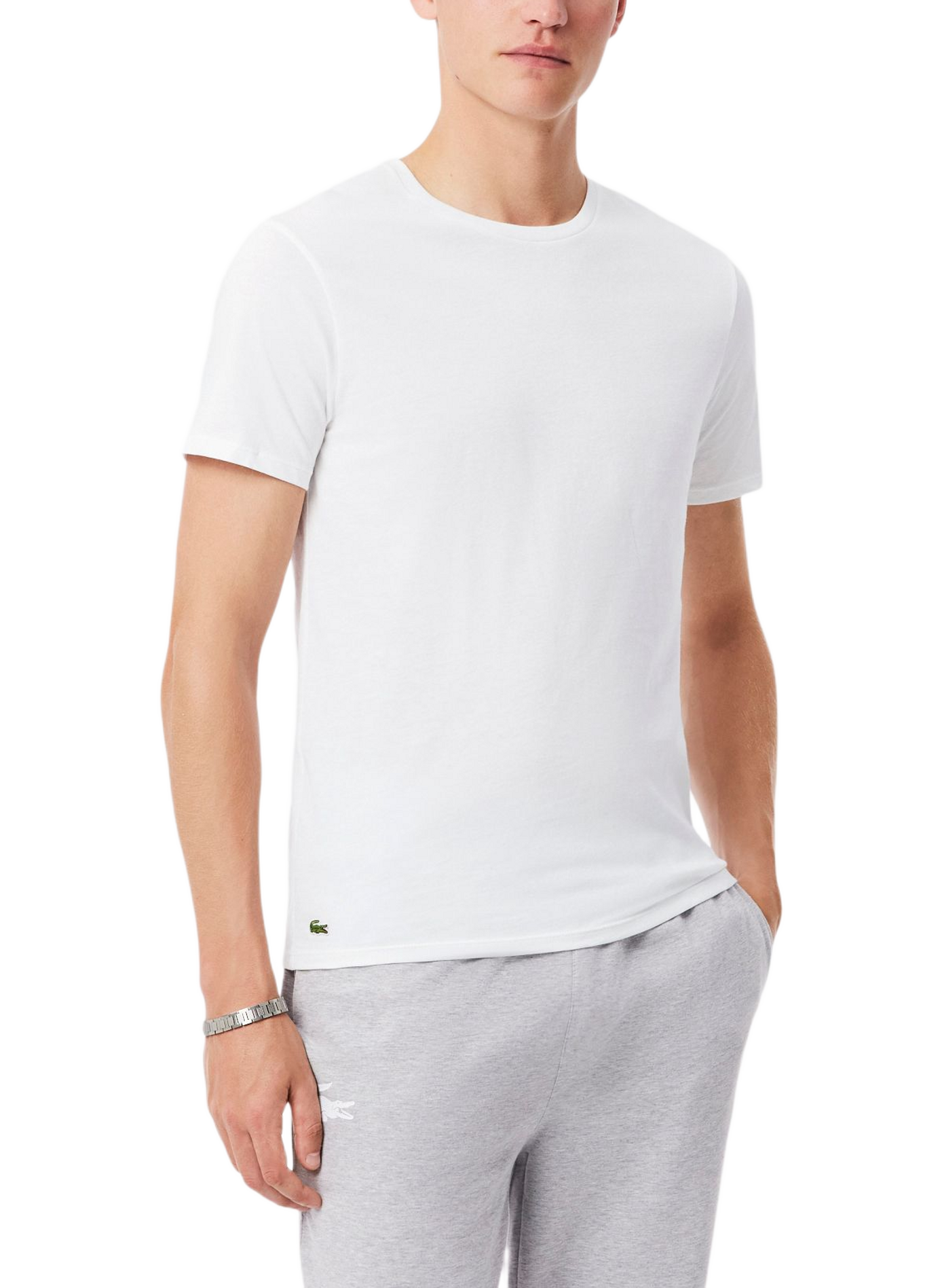 Lot de 3 t-shirts en coton LACOSTE Multicolore
