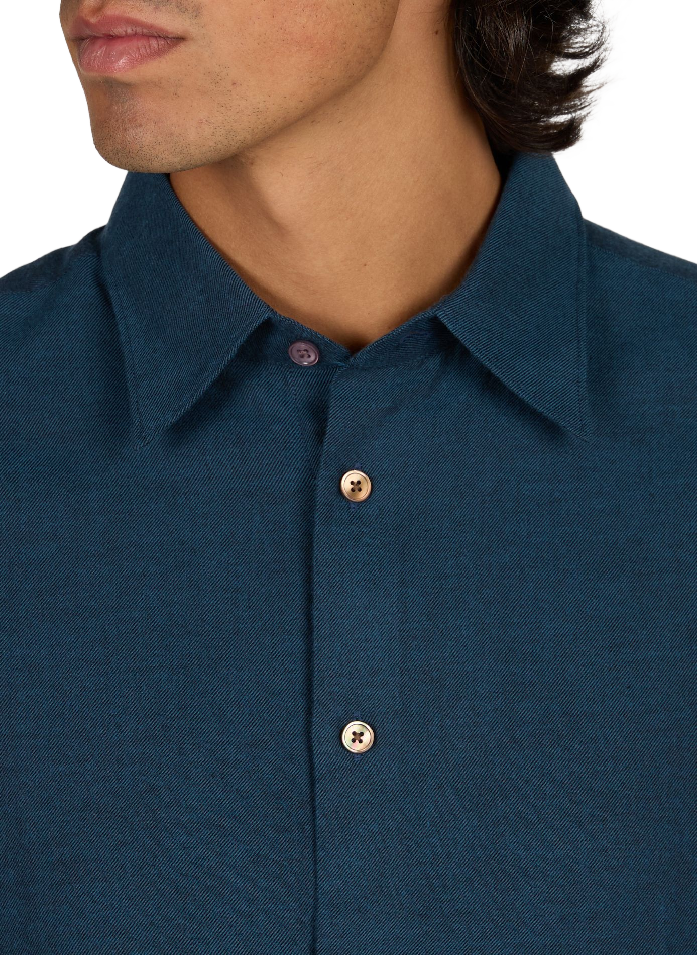 Straight cotton shirt PAUL SMITH Blue